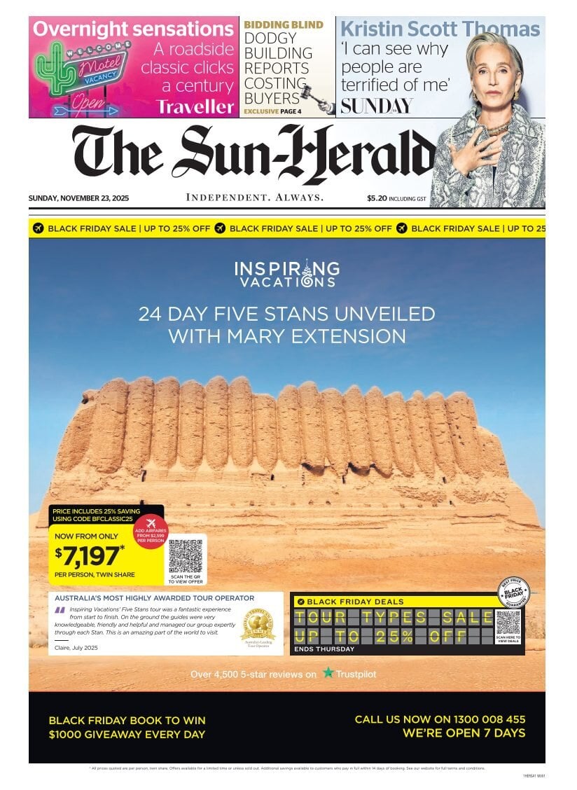 The Sydney Morning Herald - Front Page - 11/23/2025