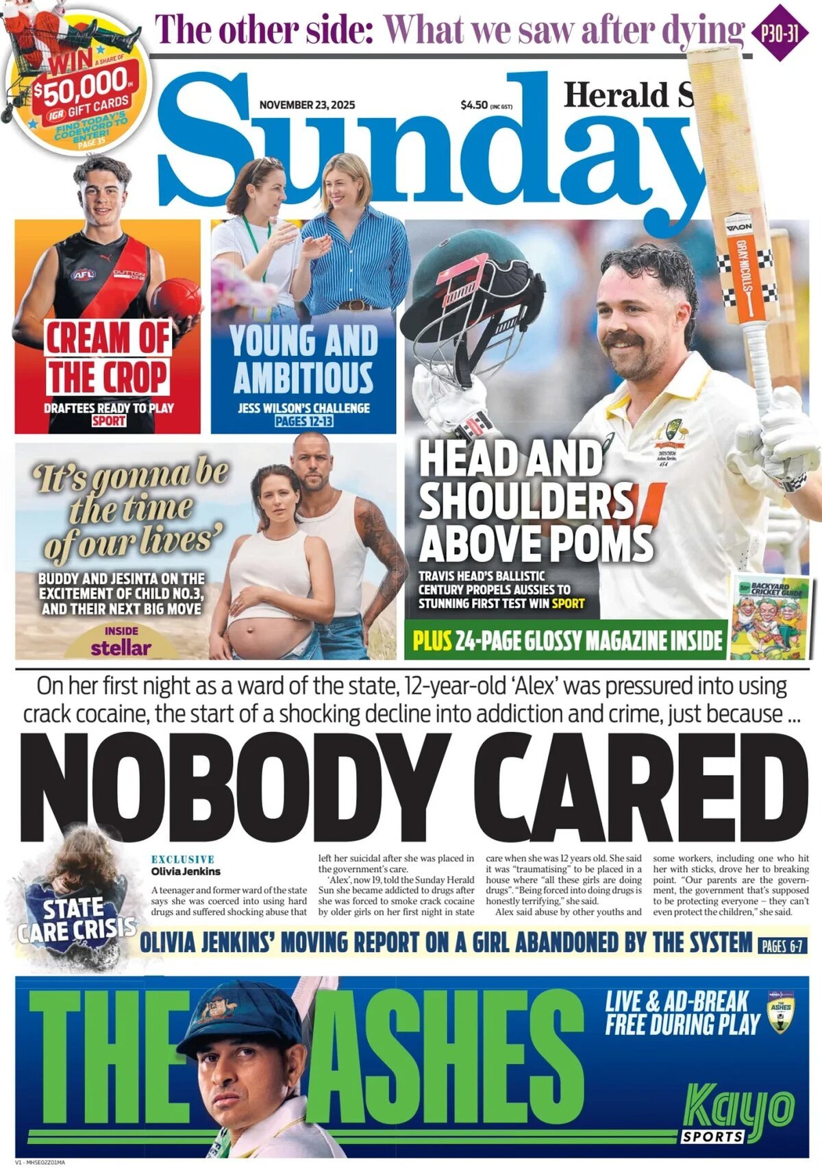 Herald Sun - Front Page - 11/23/2025