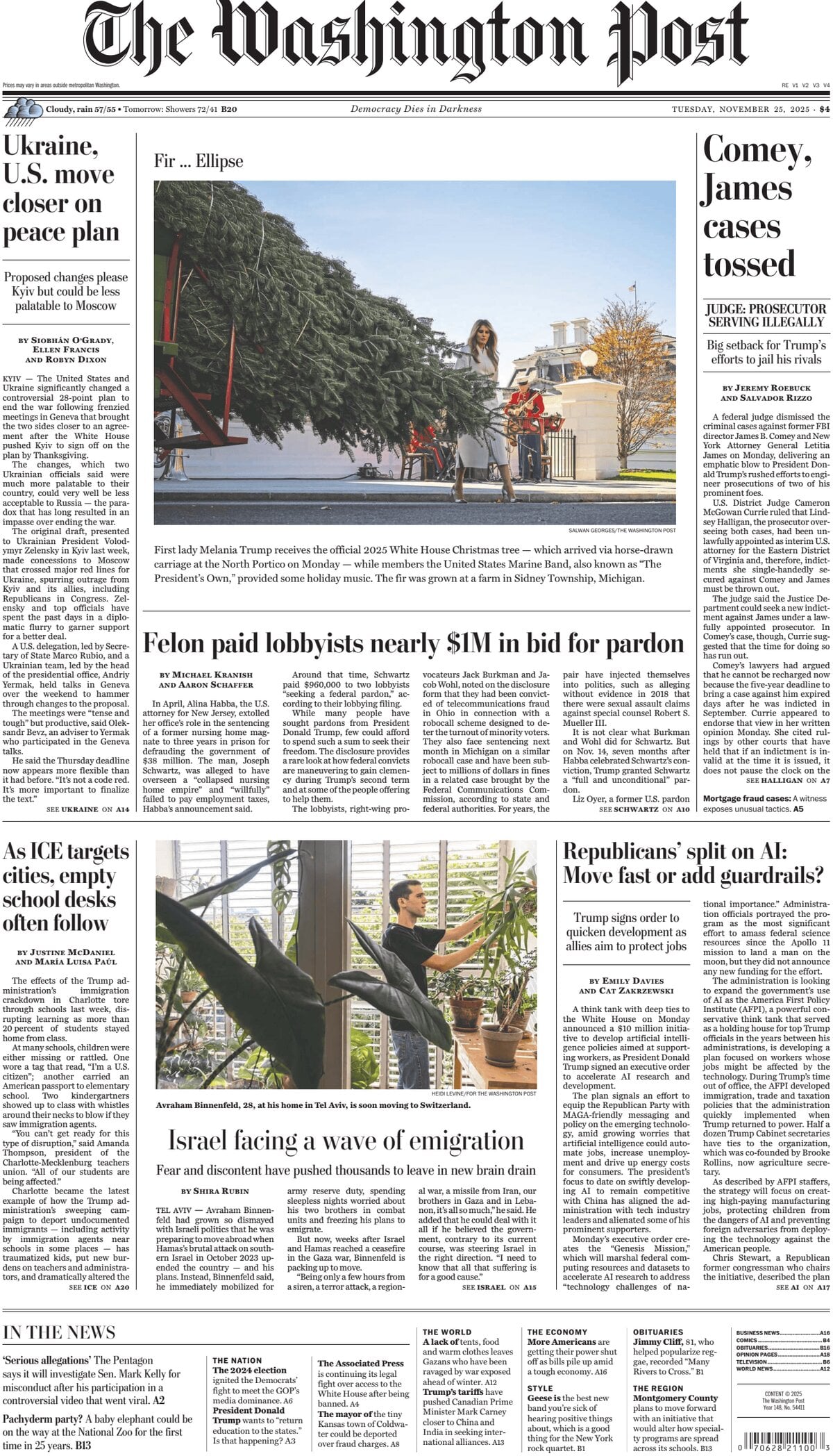 The Washington Post - Cover - 11/25/2025