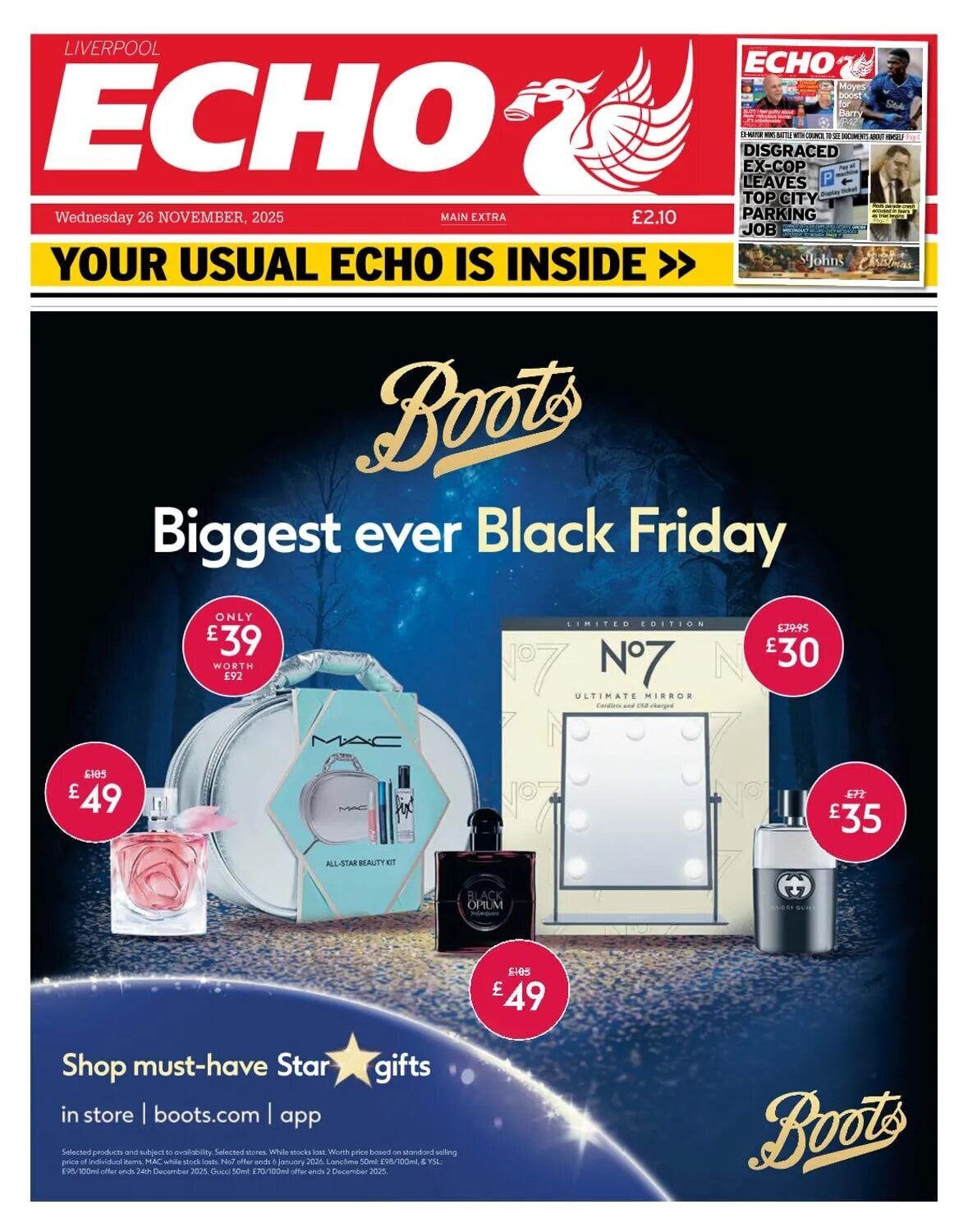 Liverpool Echo - Front Page - 11/26/2025