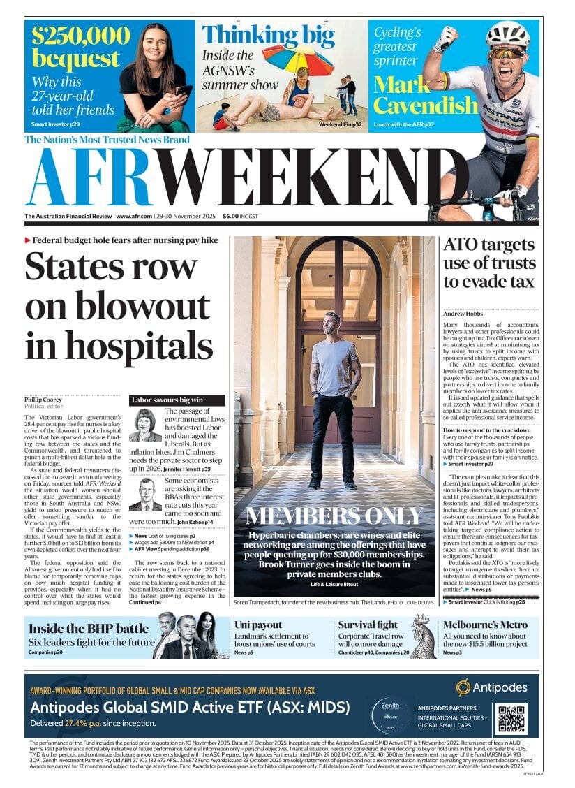 Financial Review - Front Page - 11/30/2025