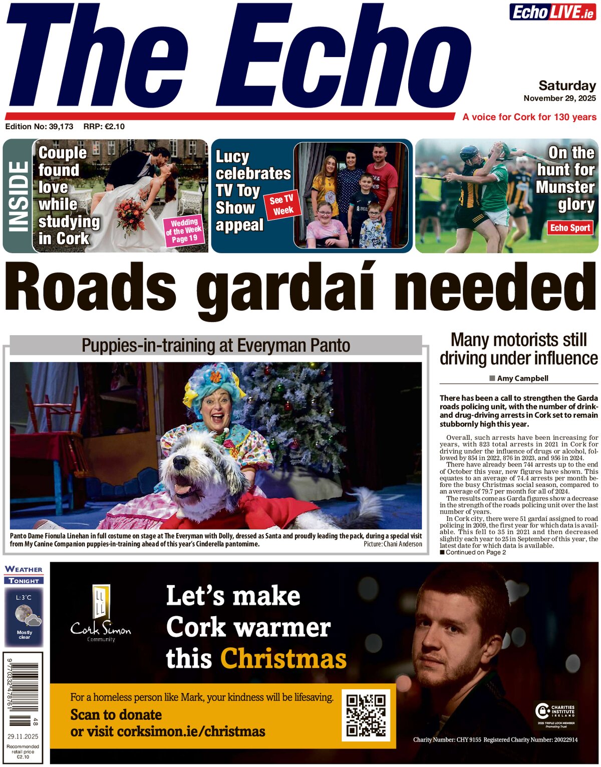 The Echo (Cork) - Front Page - 11/29/2025