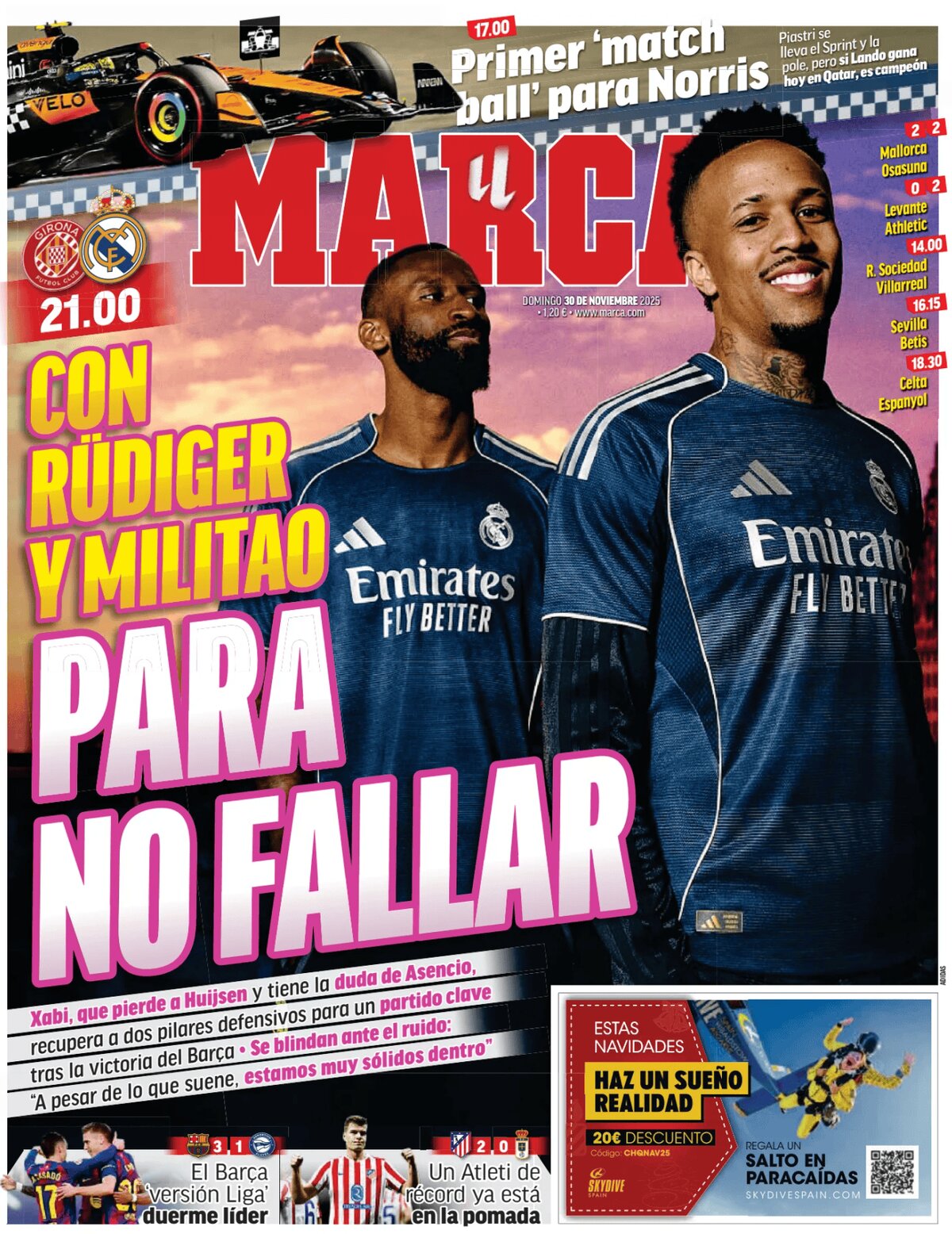 Marca - Front Page - 11/30/2025