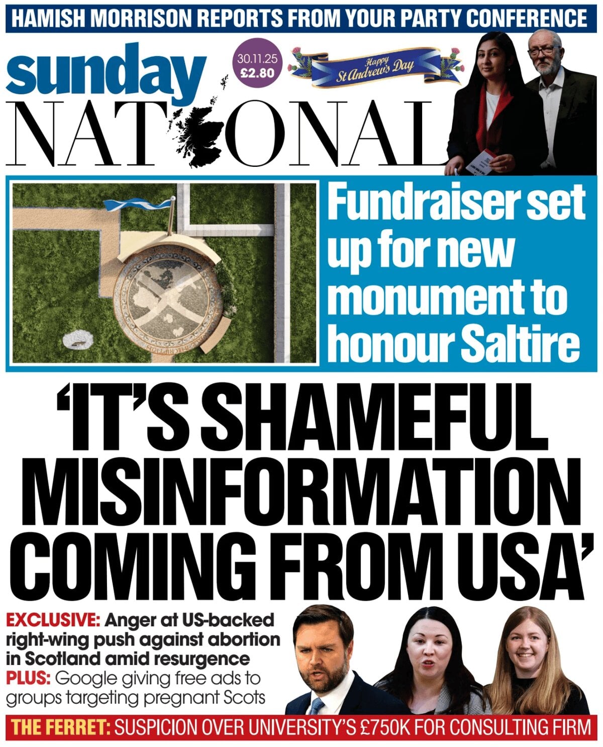 The National (Scotland) - Front Page - 11/30/2025