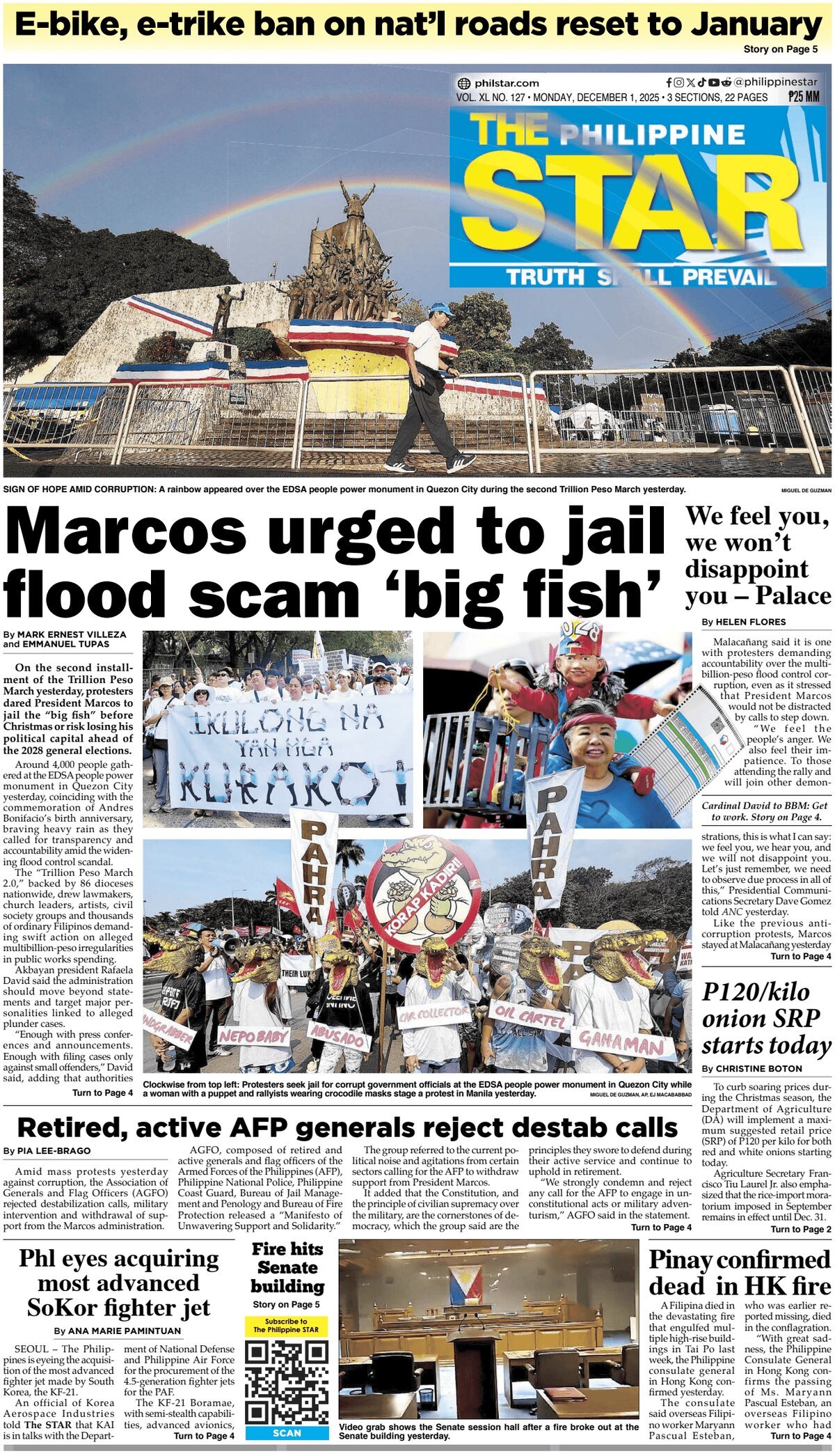 The Philippine Star - Front Page - 12/01/2025