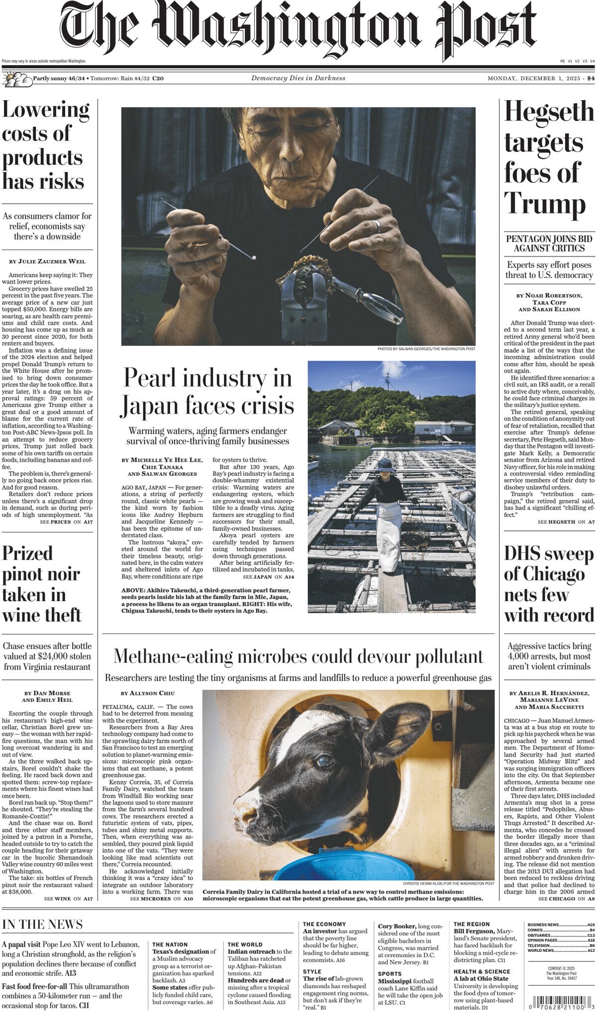 The Washington Post - Cover - 12/01/2025