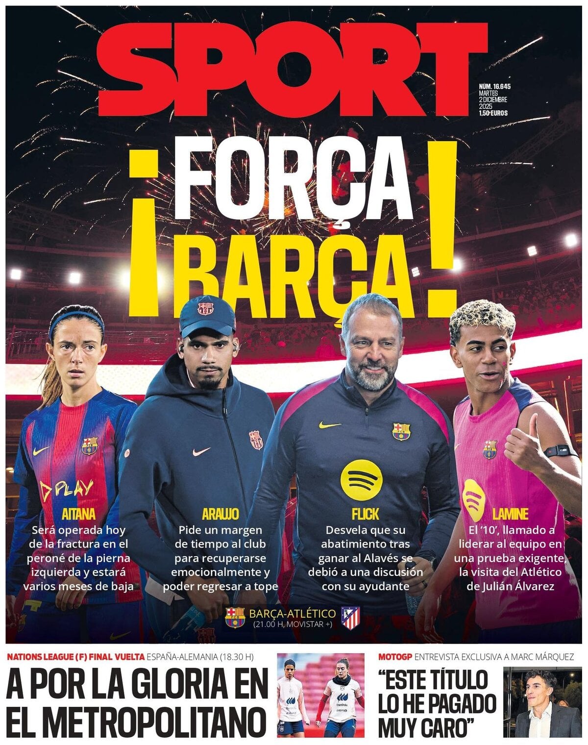 SPORT (Barcelona) - Front Page - 12/02/2025