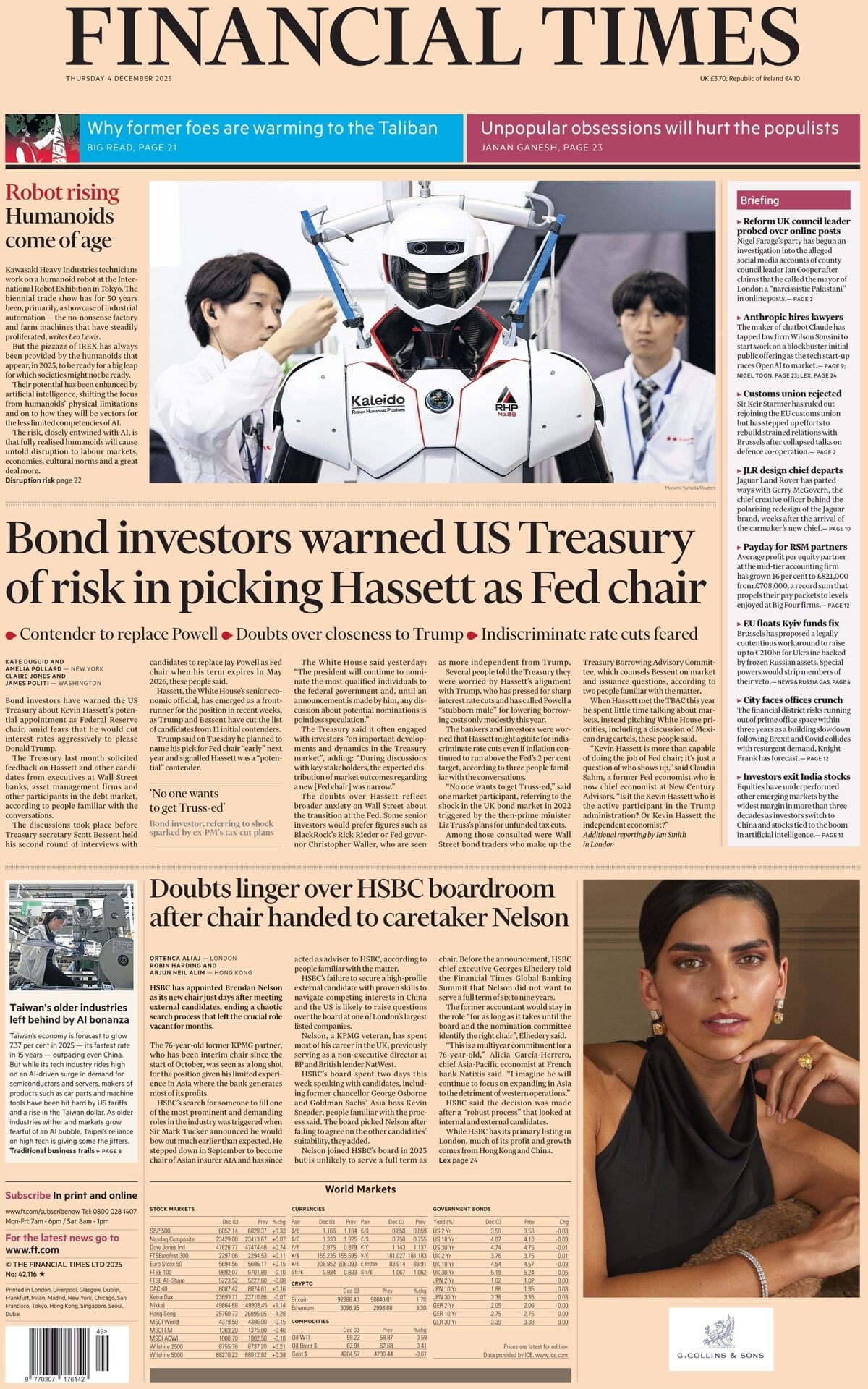 Financial Times - Front Page - 12/04/2025