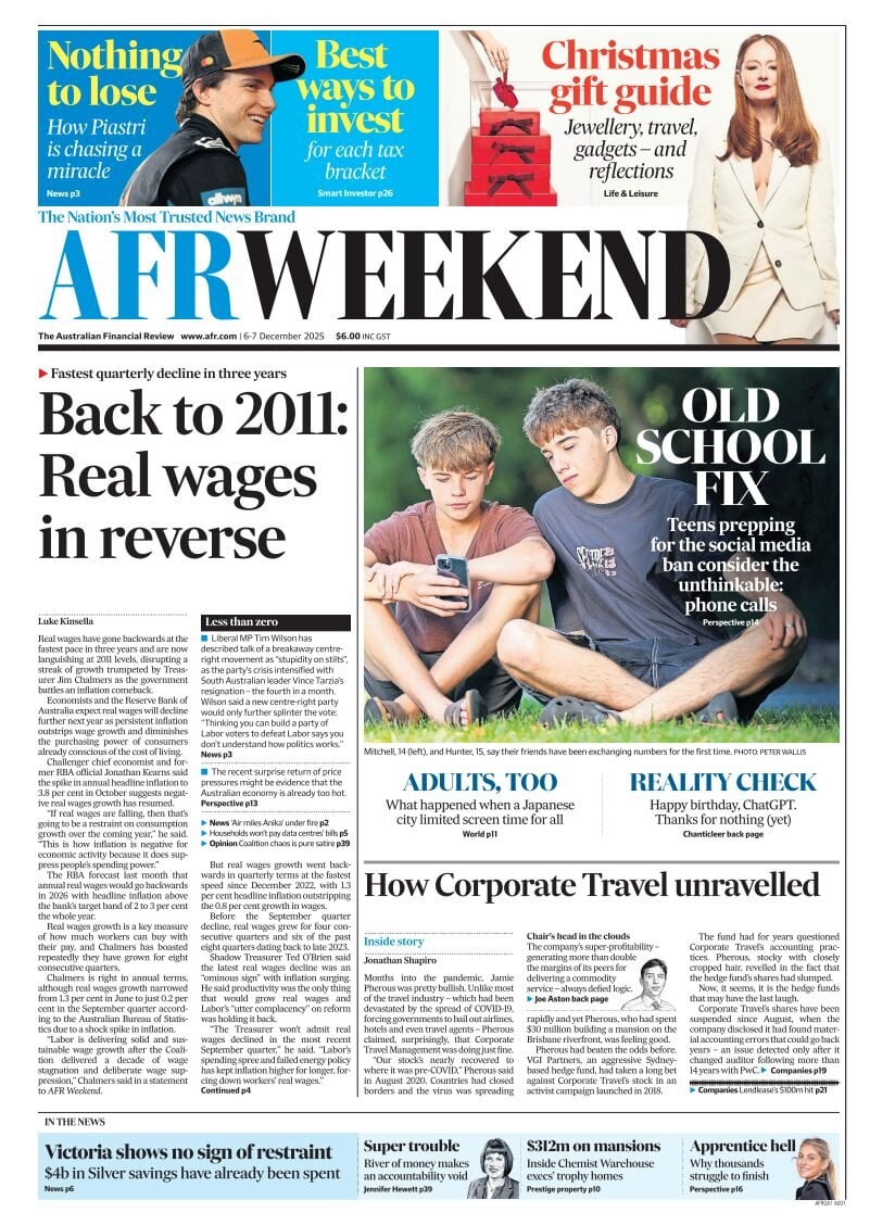 Financial Review - Front Page - 12/07/2025