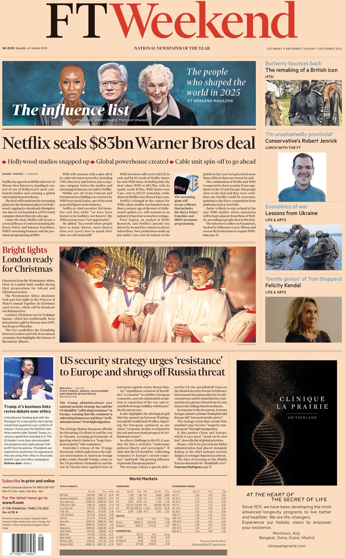 Financial Times - Front Page - 12/07/2025