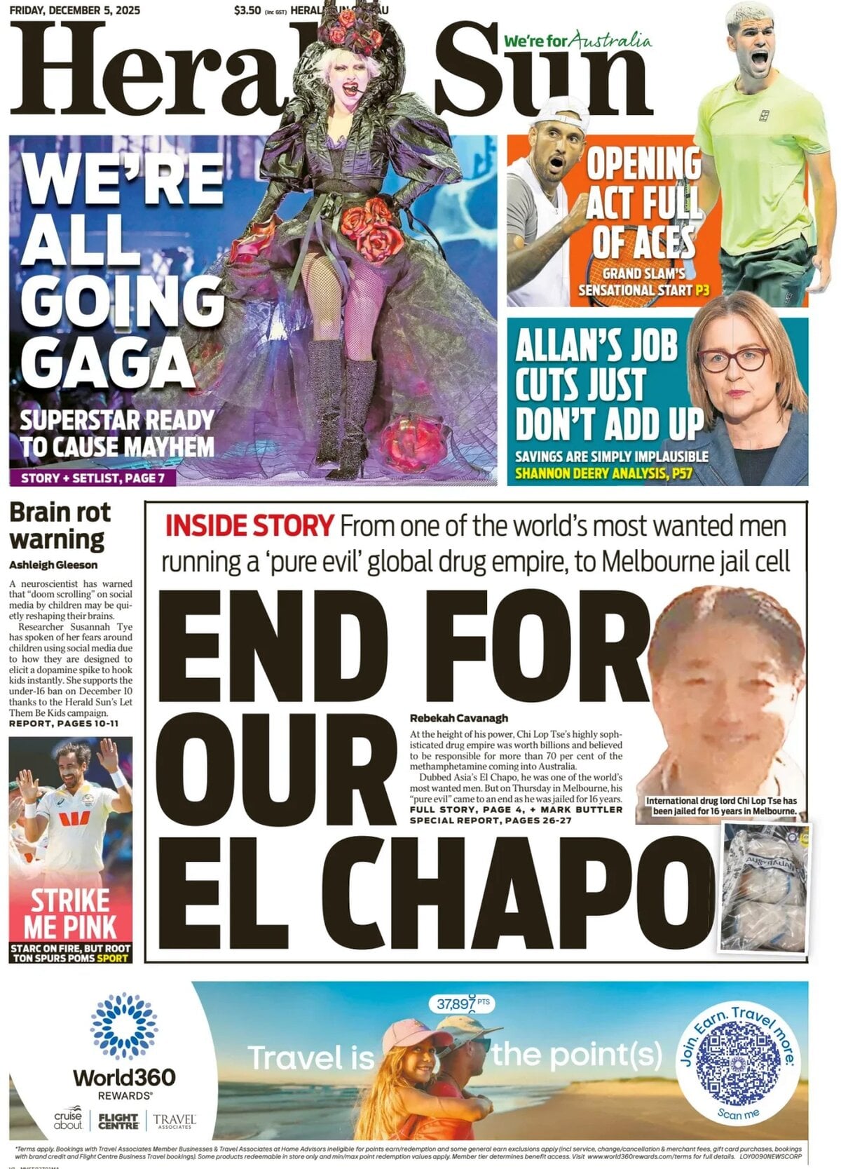 Herald Sun - Front Page - 12/05/2025