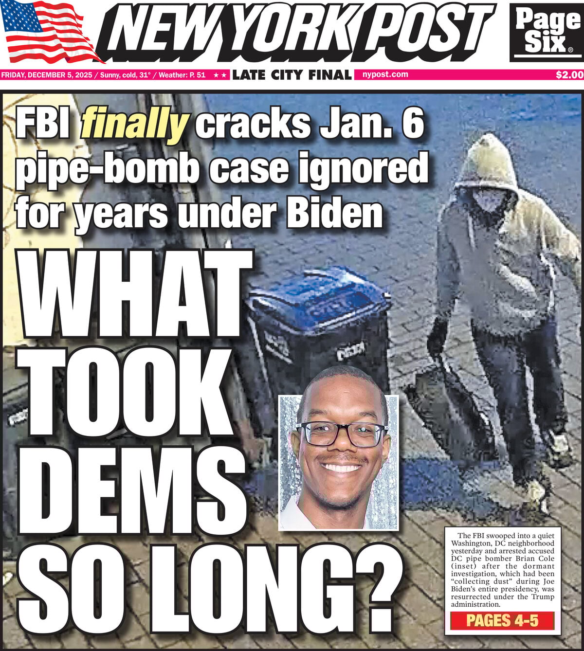 New York Post - Cover - 12/05/2025