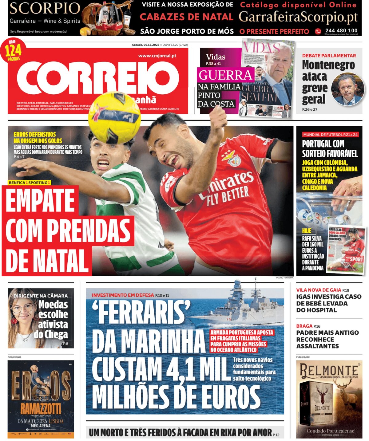 Correio da Manhã - Front Page - 12/06/2025