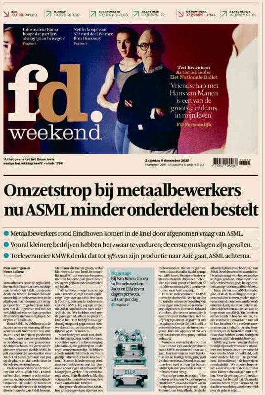 Het Financieele Dagblad (FD) - Front Page - 12/07/2025