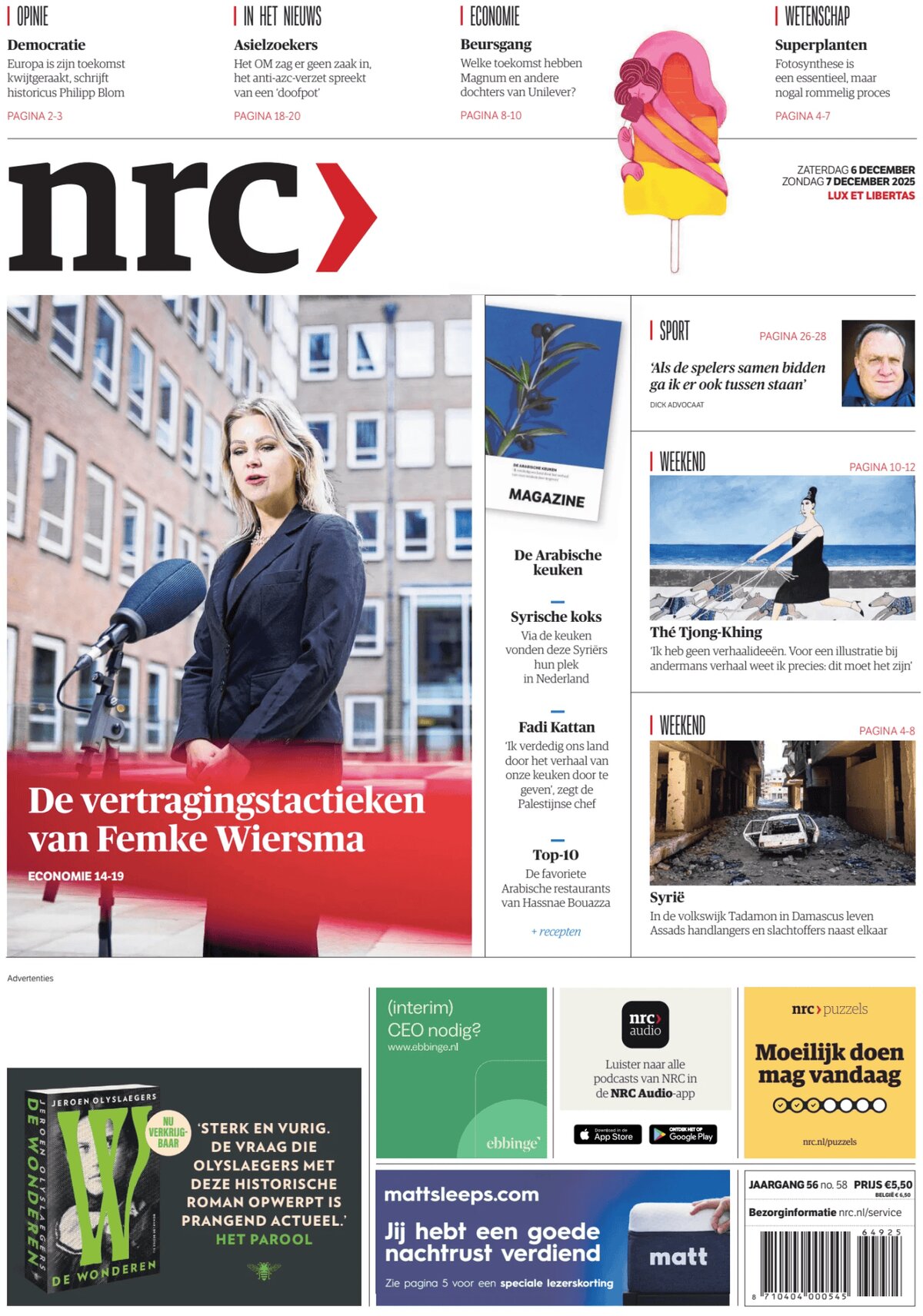 NRC Handelsblad - Front Page - 12/07/2025