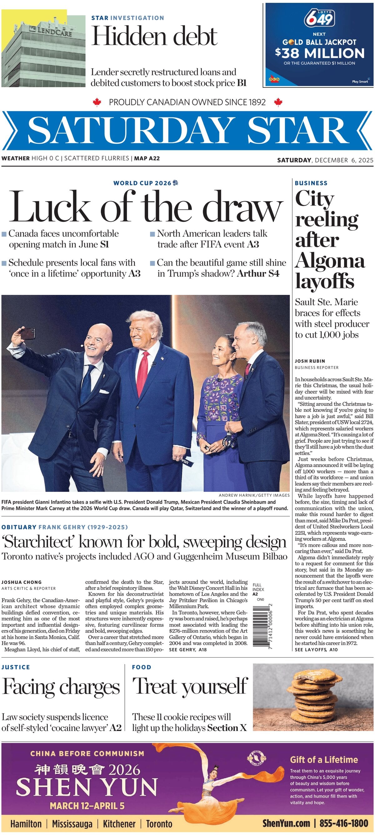 Toronto Star - Front Page - 12/06/2025
