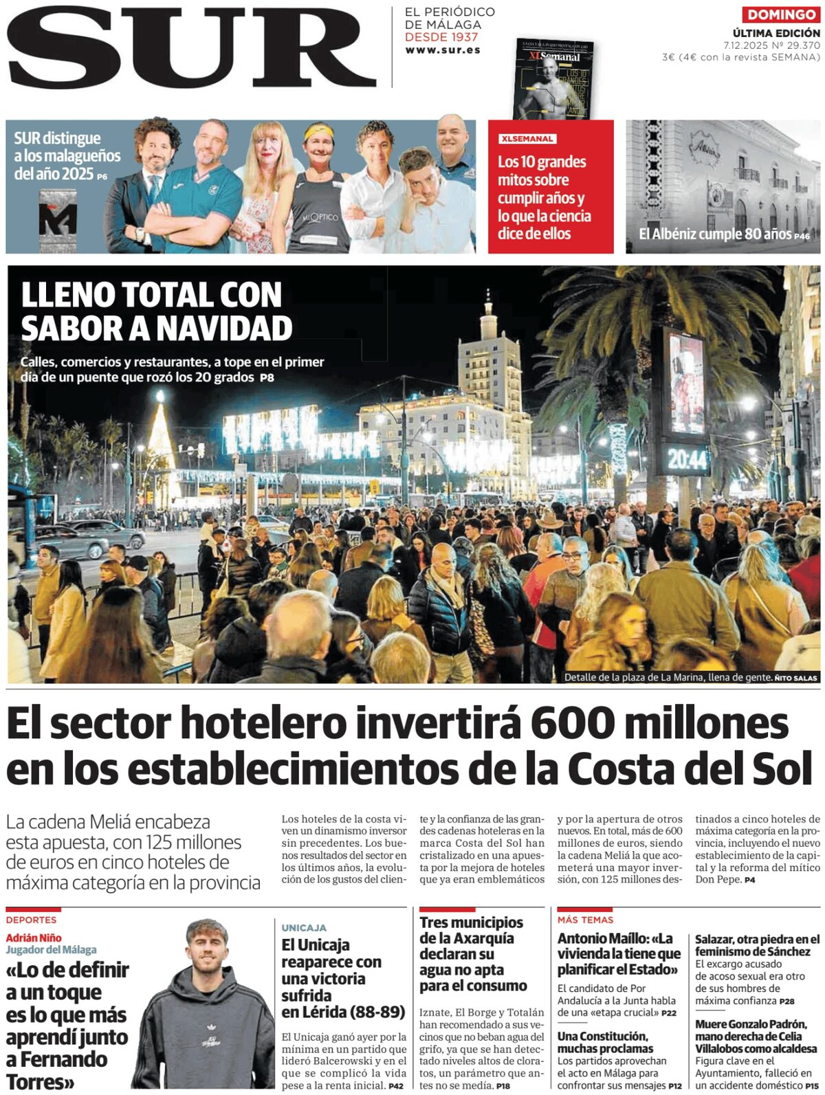 Diario SUR - Front Page - 12/07/2025