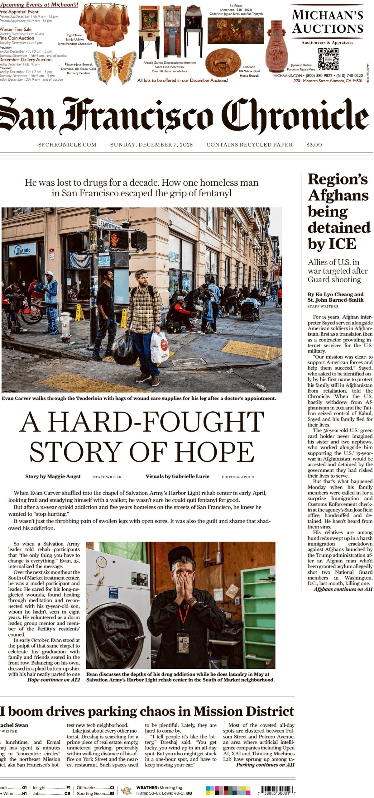 San Francisco Chronicle - Cover - 12/07/2025