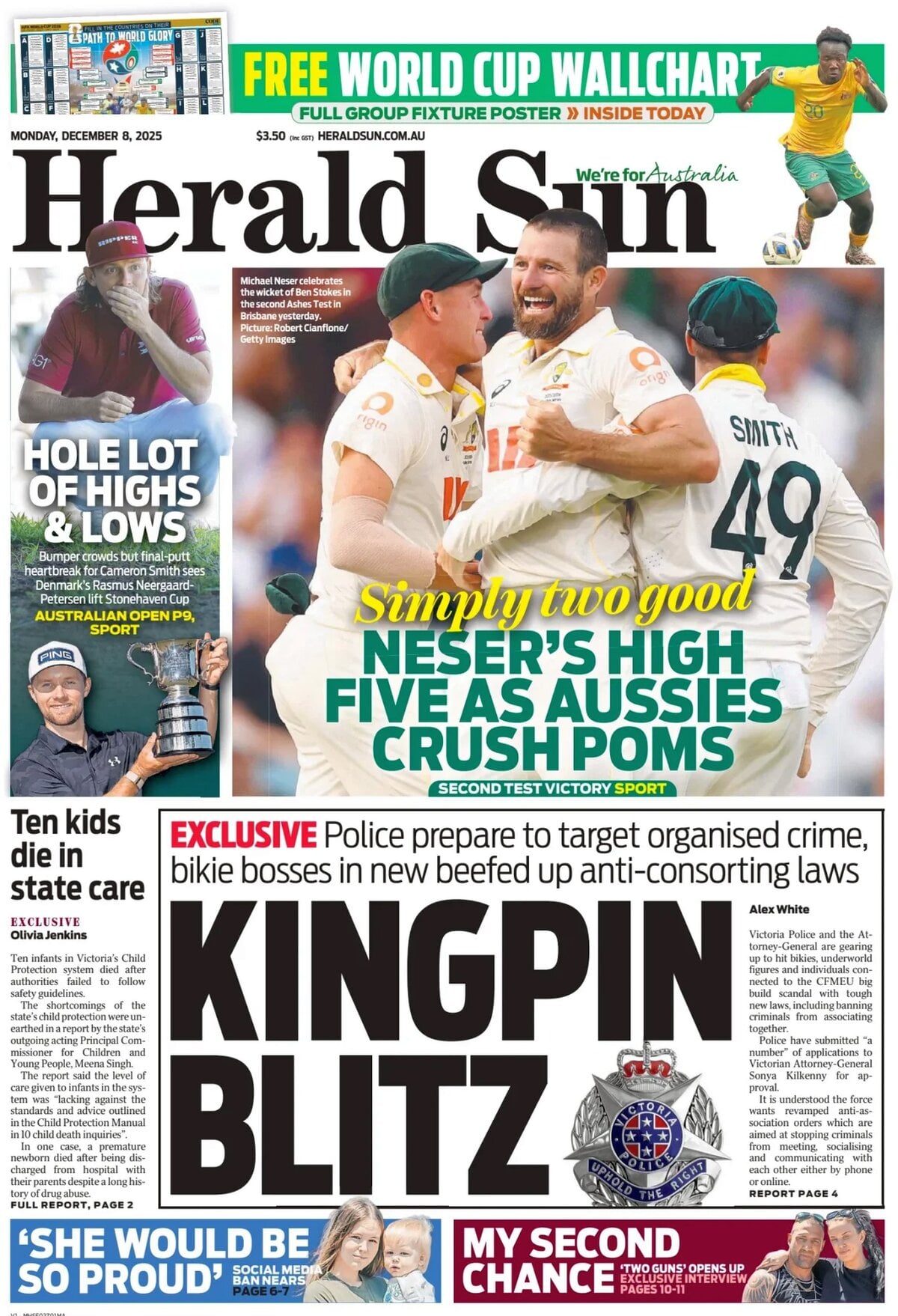 Herald Sun - Front Page - 12/08/2025