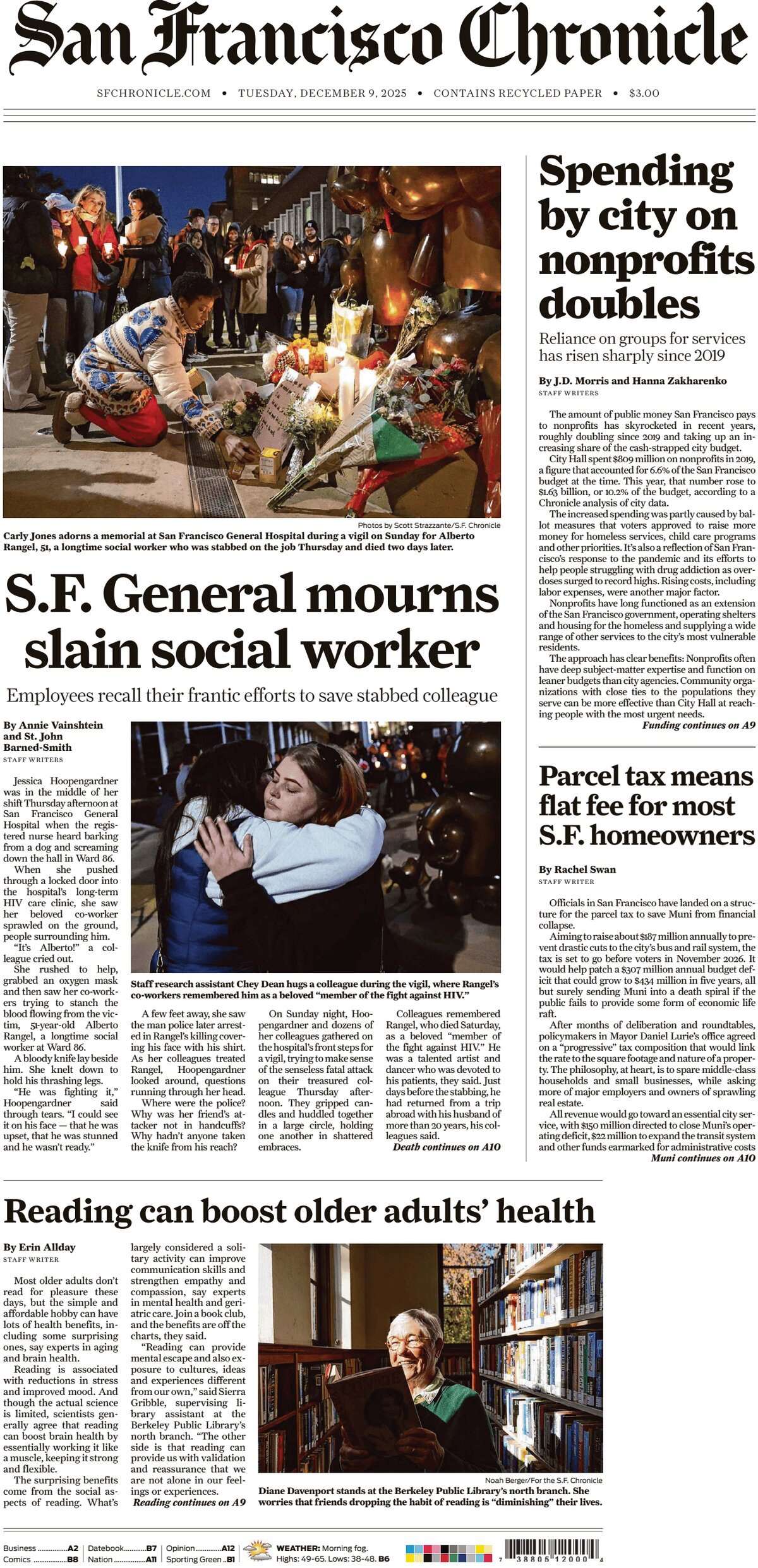 San Francisco Chronicle - Cover - 12/09/2025