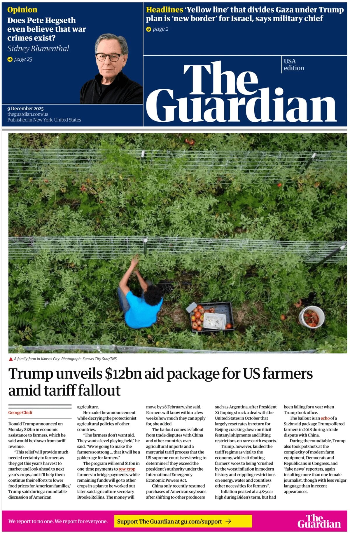The Guardian US - Cover - 12/09/2025