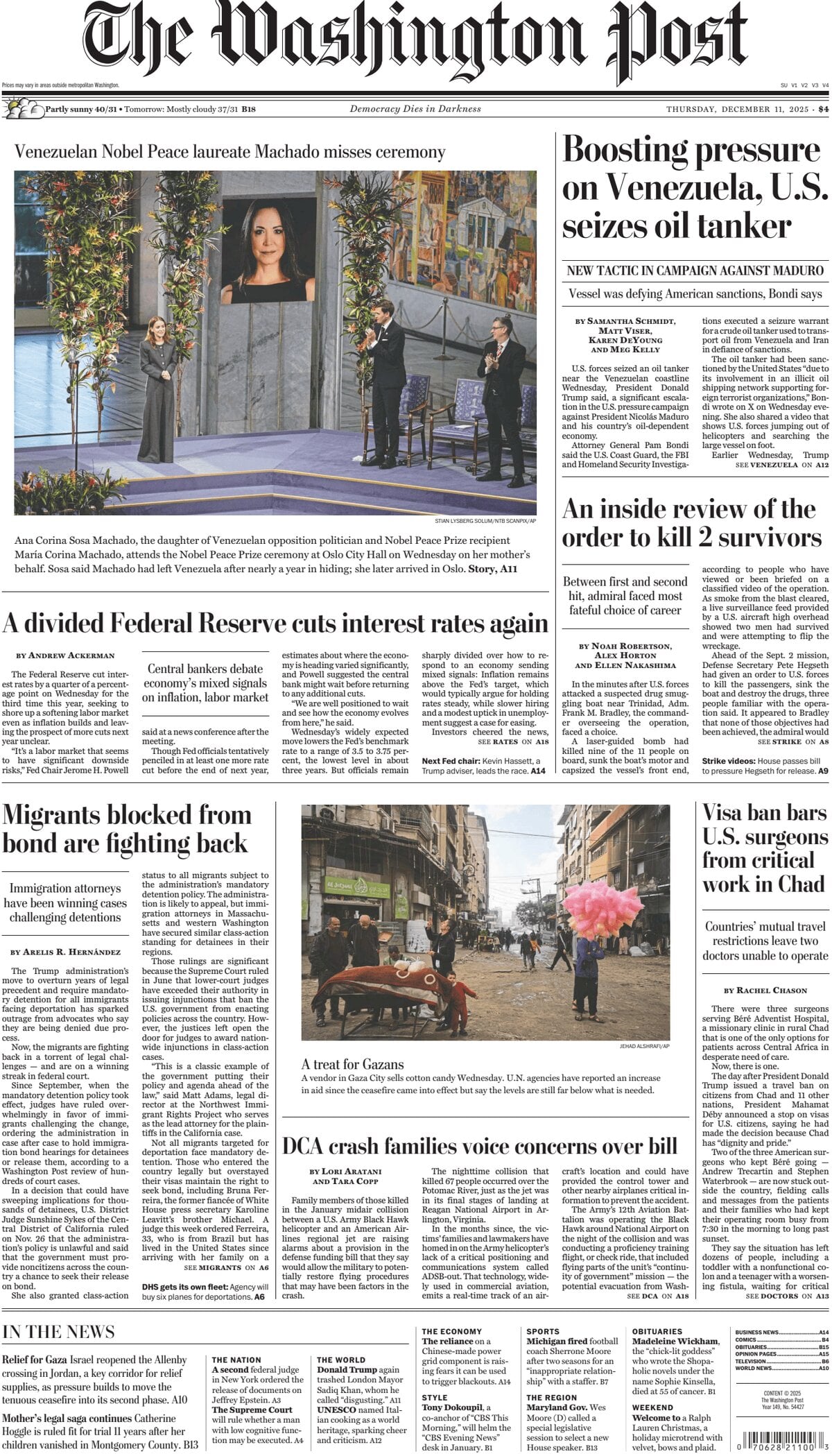 The Washington Post - Cover - 12/11/2025