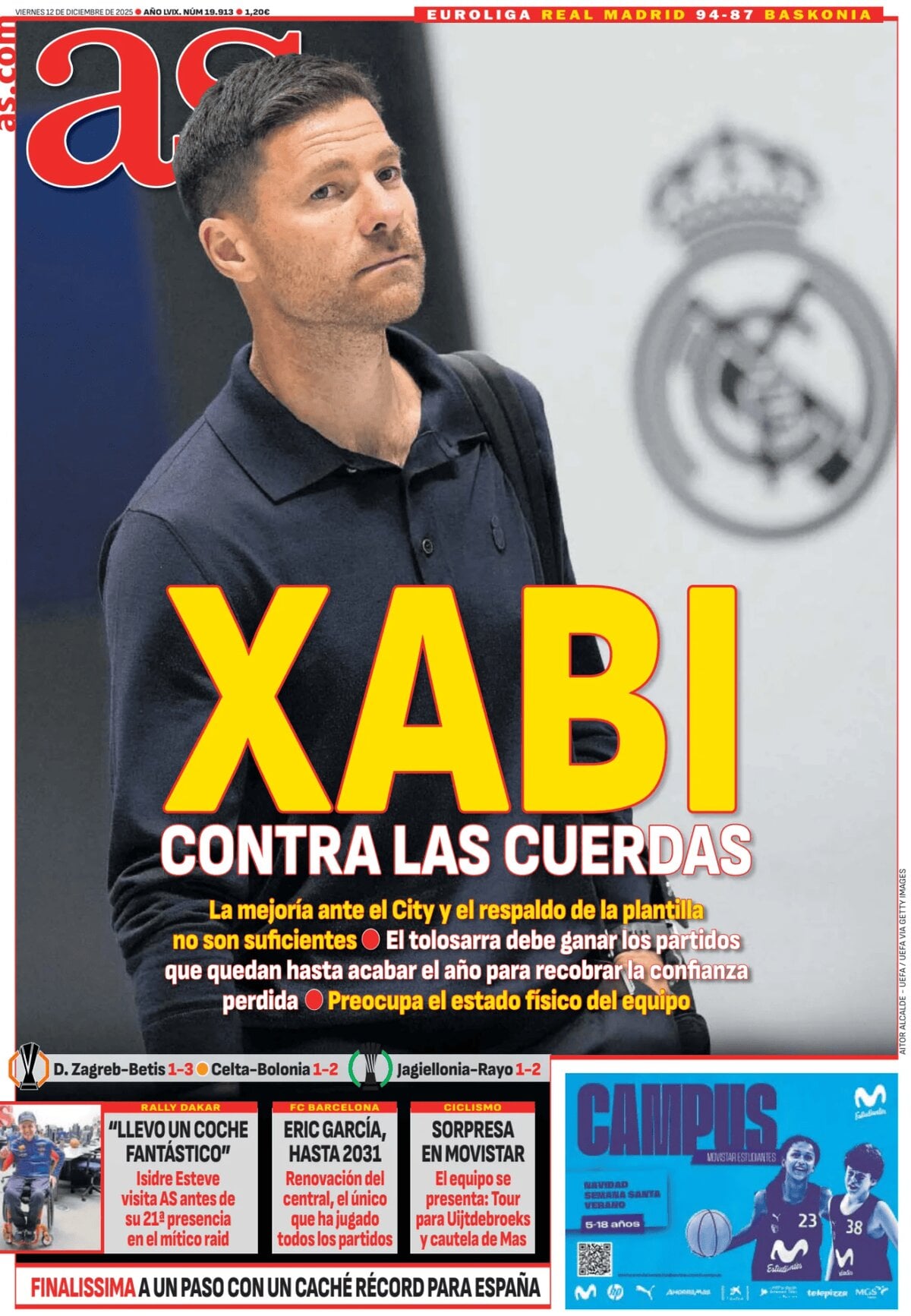 AS (Madrid) - Front Page - 12/12/2025