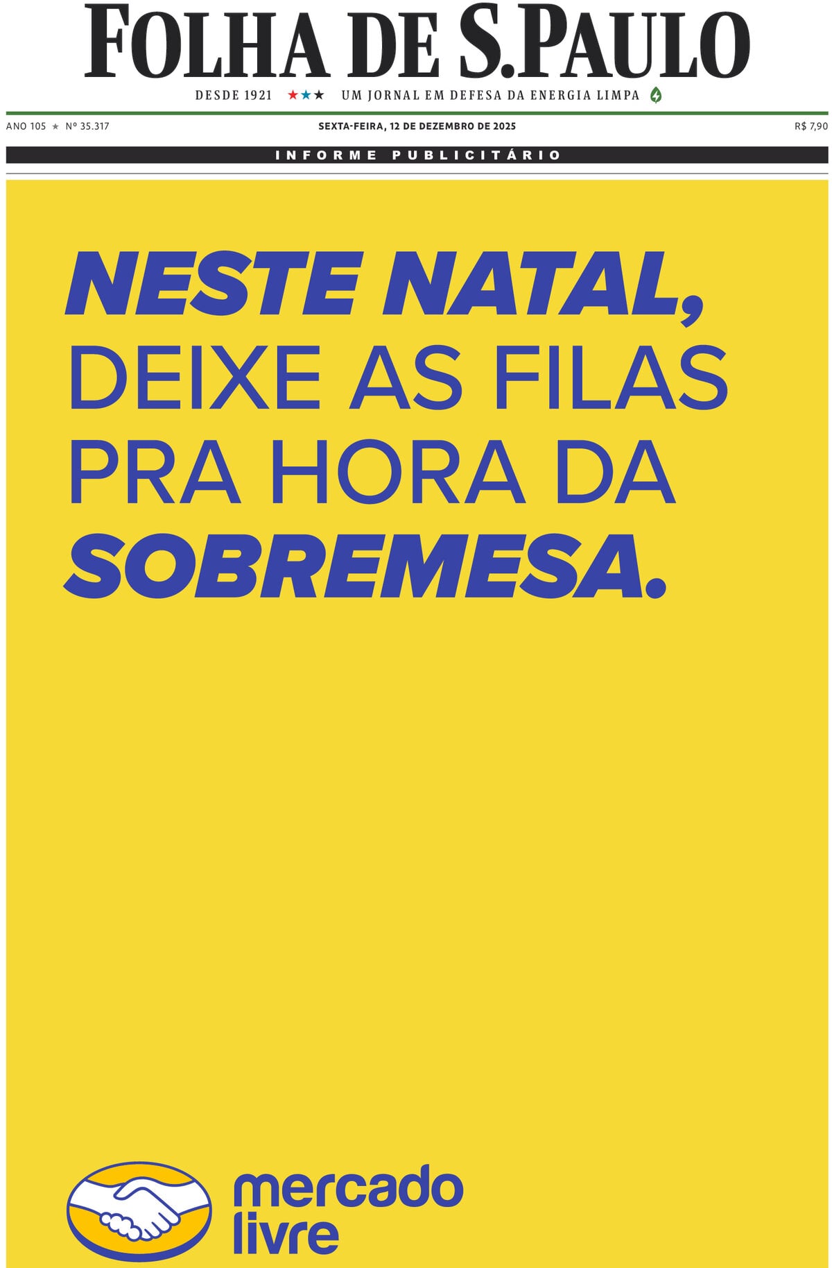 Folha de S.Paulo - Front Page - 12/13/2025