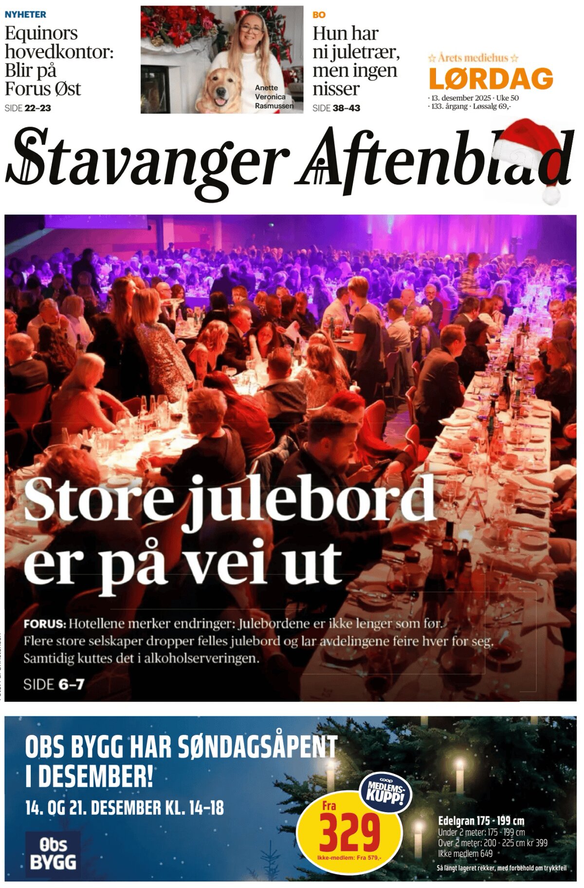 Stavanger Aftenblad - Front Page - 12/13/2025
