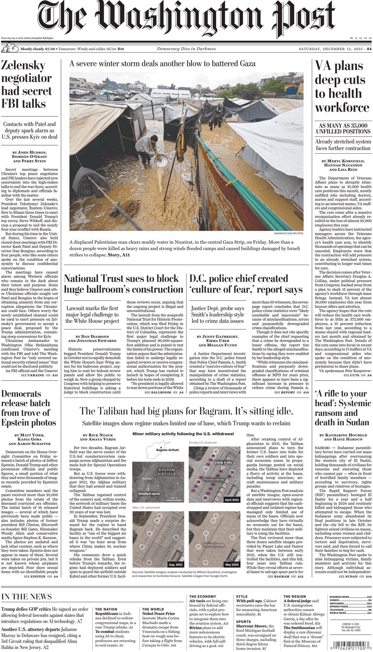 The Washington Post - Cover - 12/13/2025