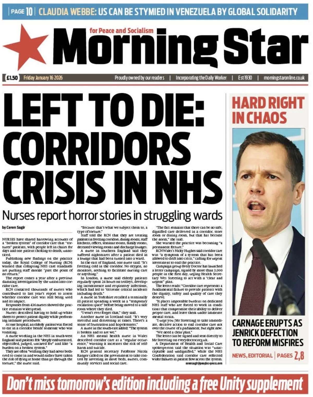 🗞️ [ #FrontPage ] 🌎🌍🌏 didn't hit the mark…