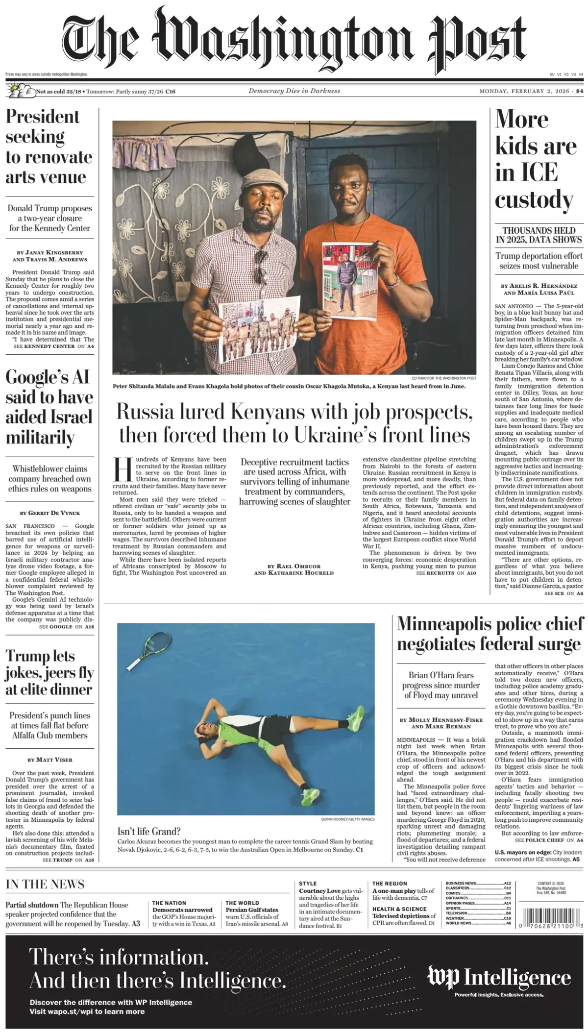 🗞️ [ #FrontPage ] 🌎🌍🌏 over 33 sats for a…