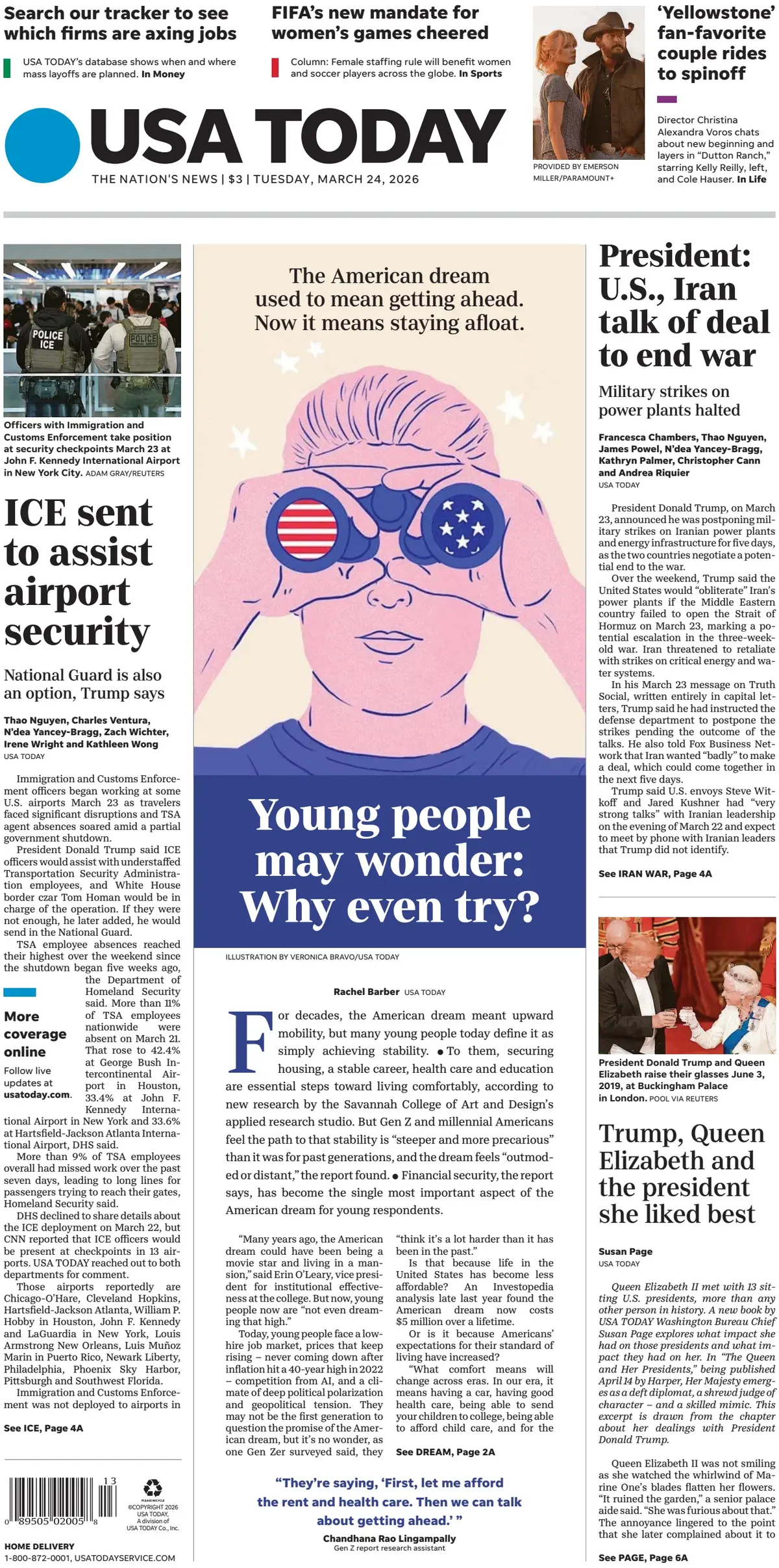 Cover USA Today 24/03/2026