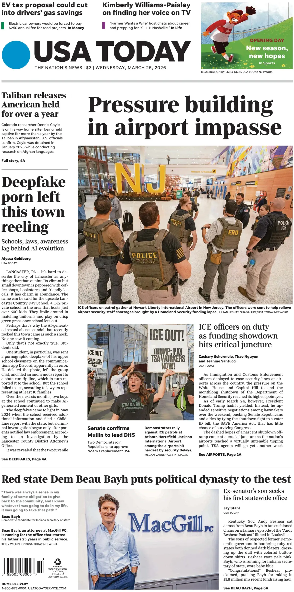 Cover USA Today 25/03/2026