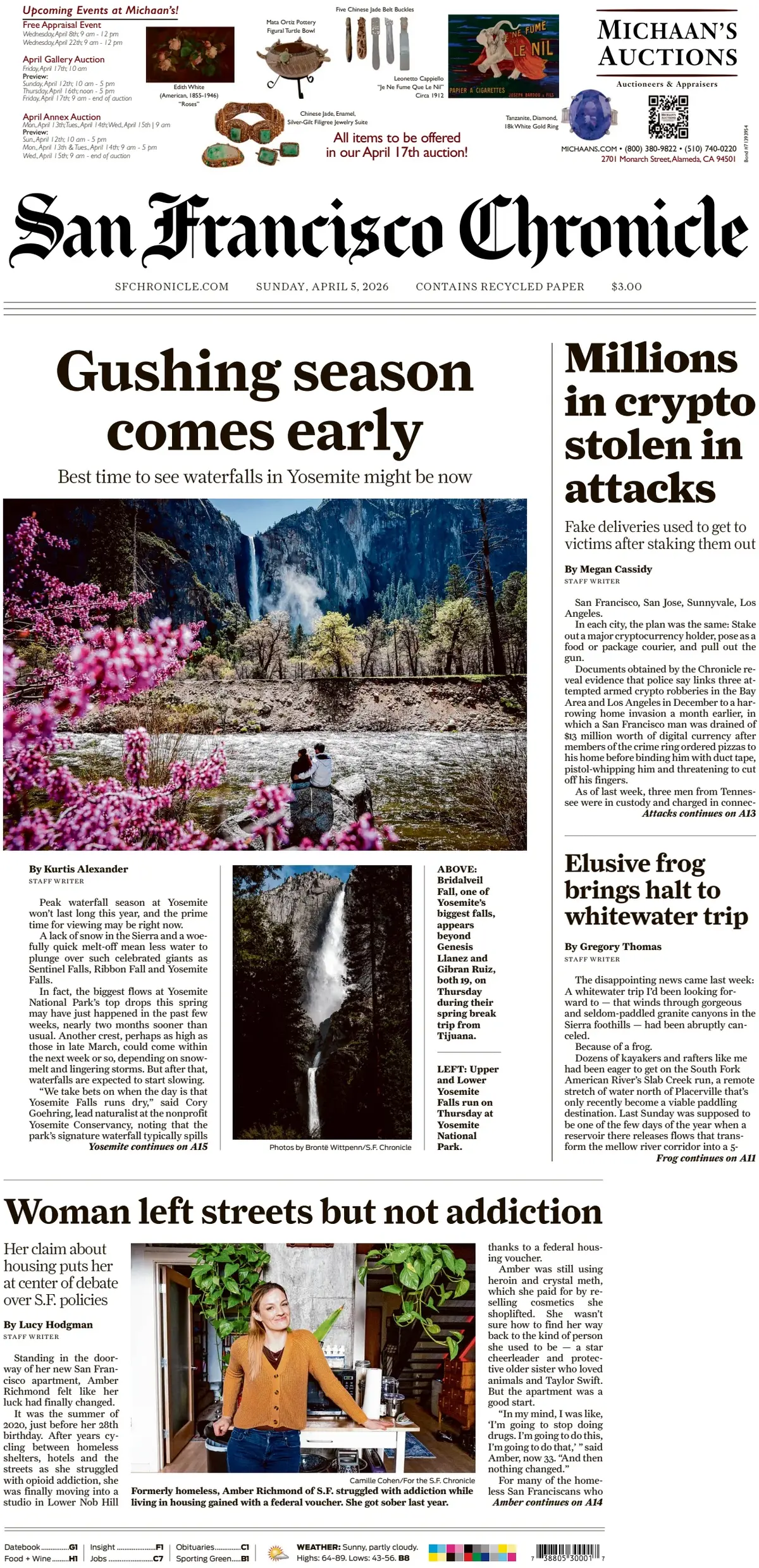 Cover San Francisco Chronicle 05/04/2026