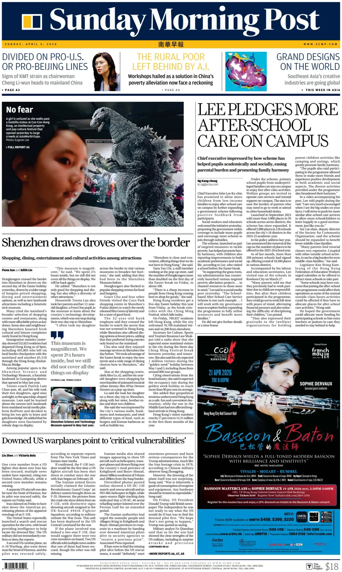 Front Page South China Morning Post 05/04/2026