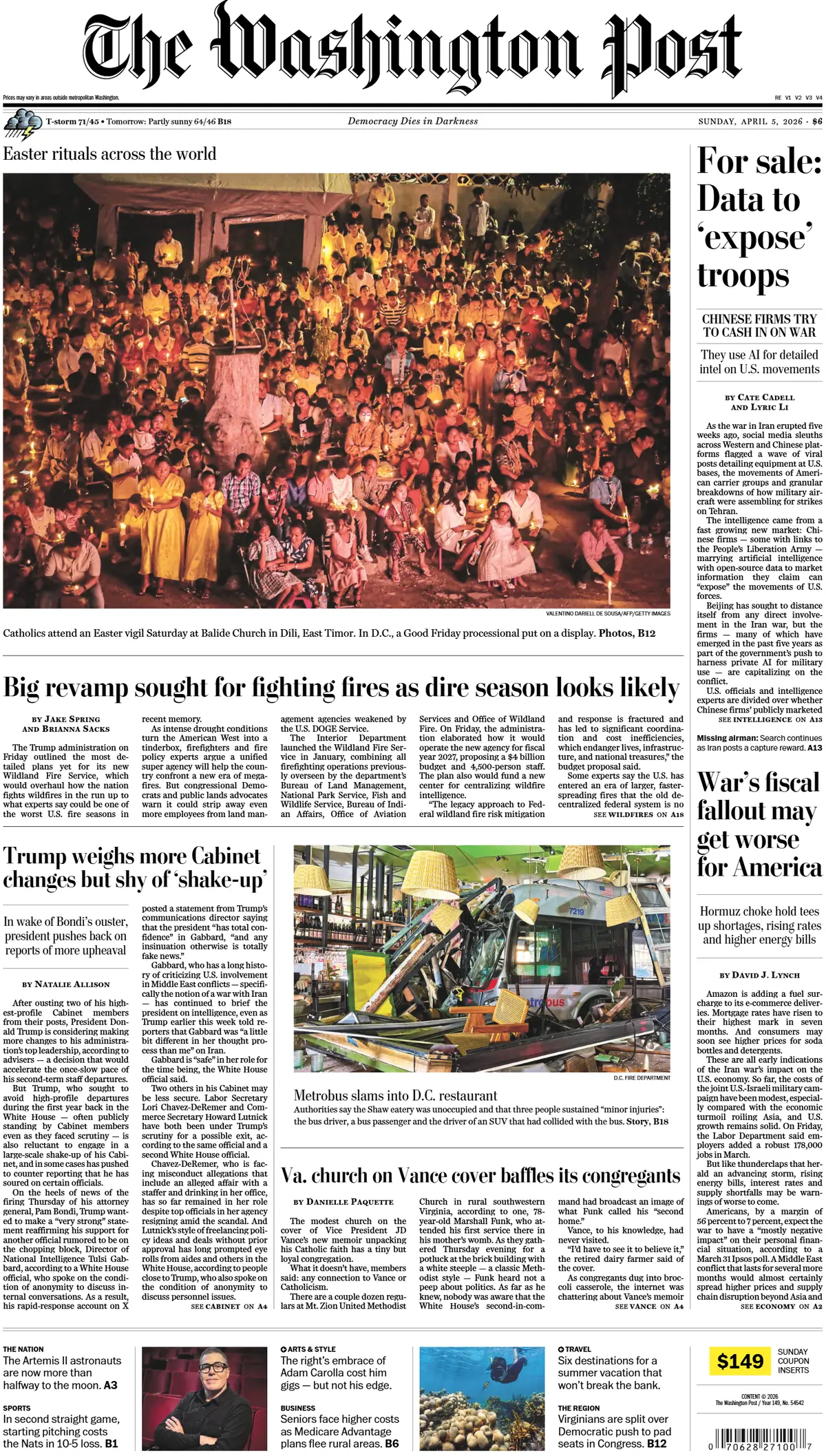 Cover The Washington Post 05/04/2026