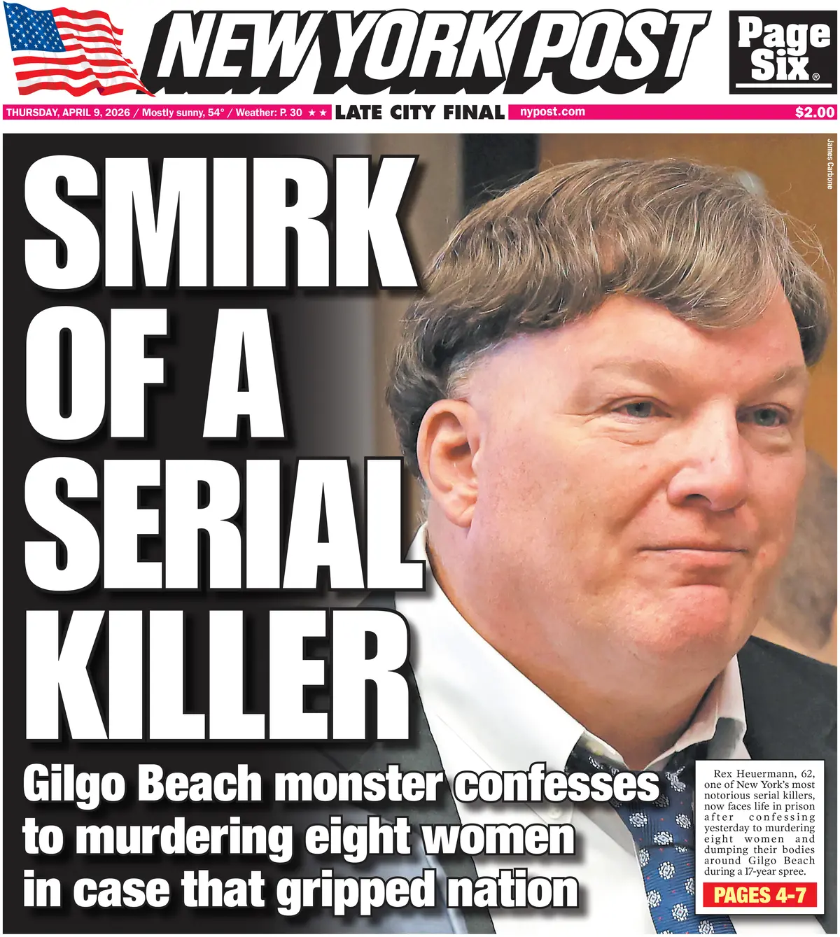 Cover New York Post 09/04/2026