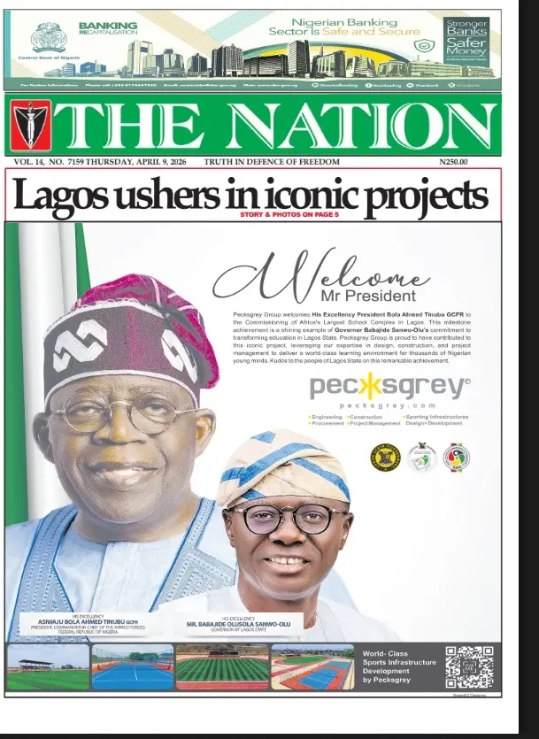 Front Page The Nation (Nigeria) 09/04/2026