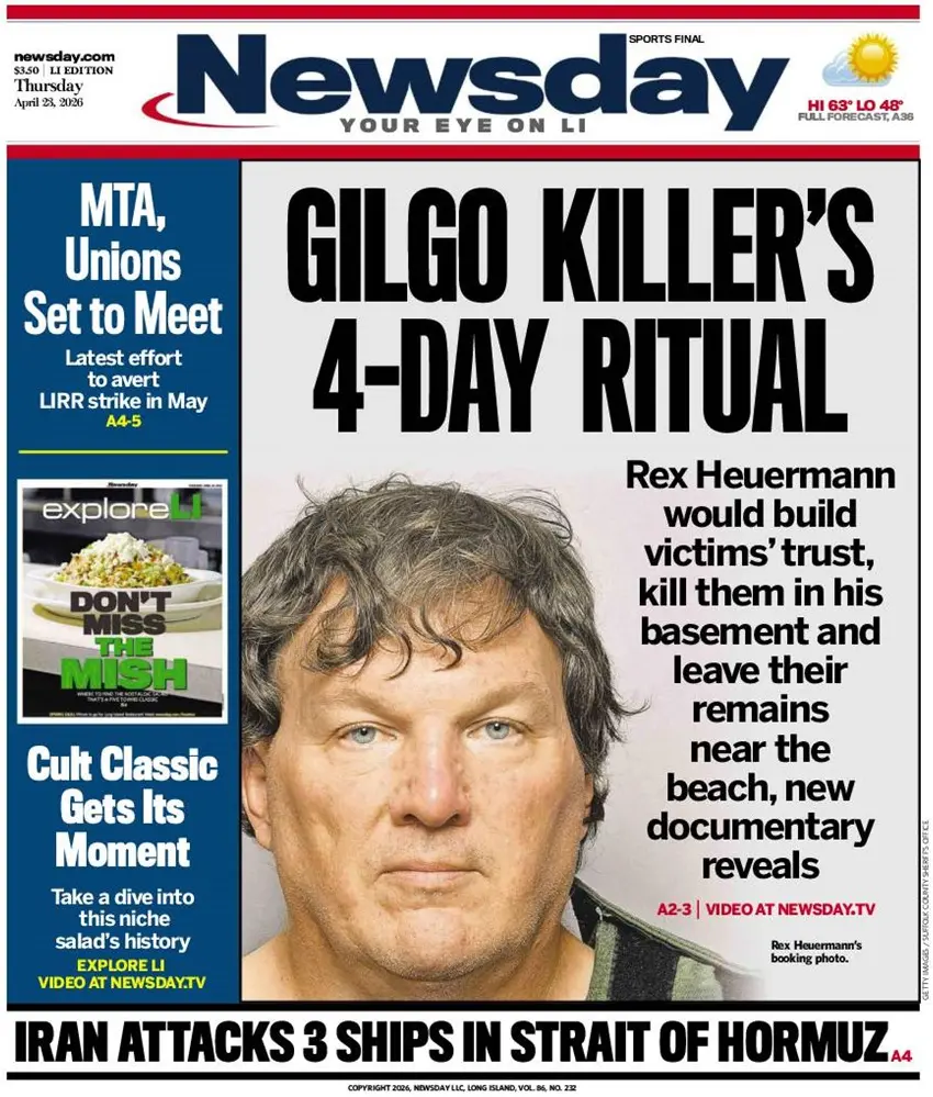 Cover Newsday 24/04/2026