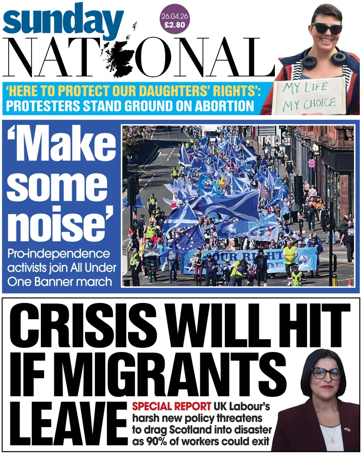 Front Page The National | Scotland 26/04/2026