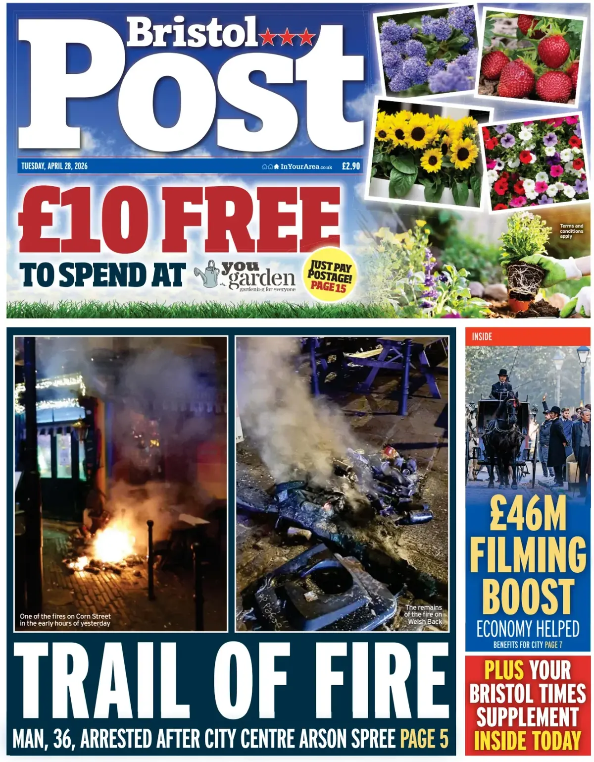Front Page Bristol Post 28/04/2026