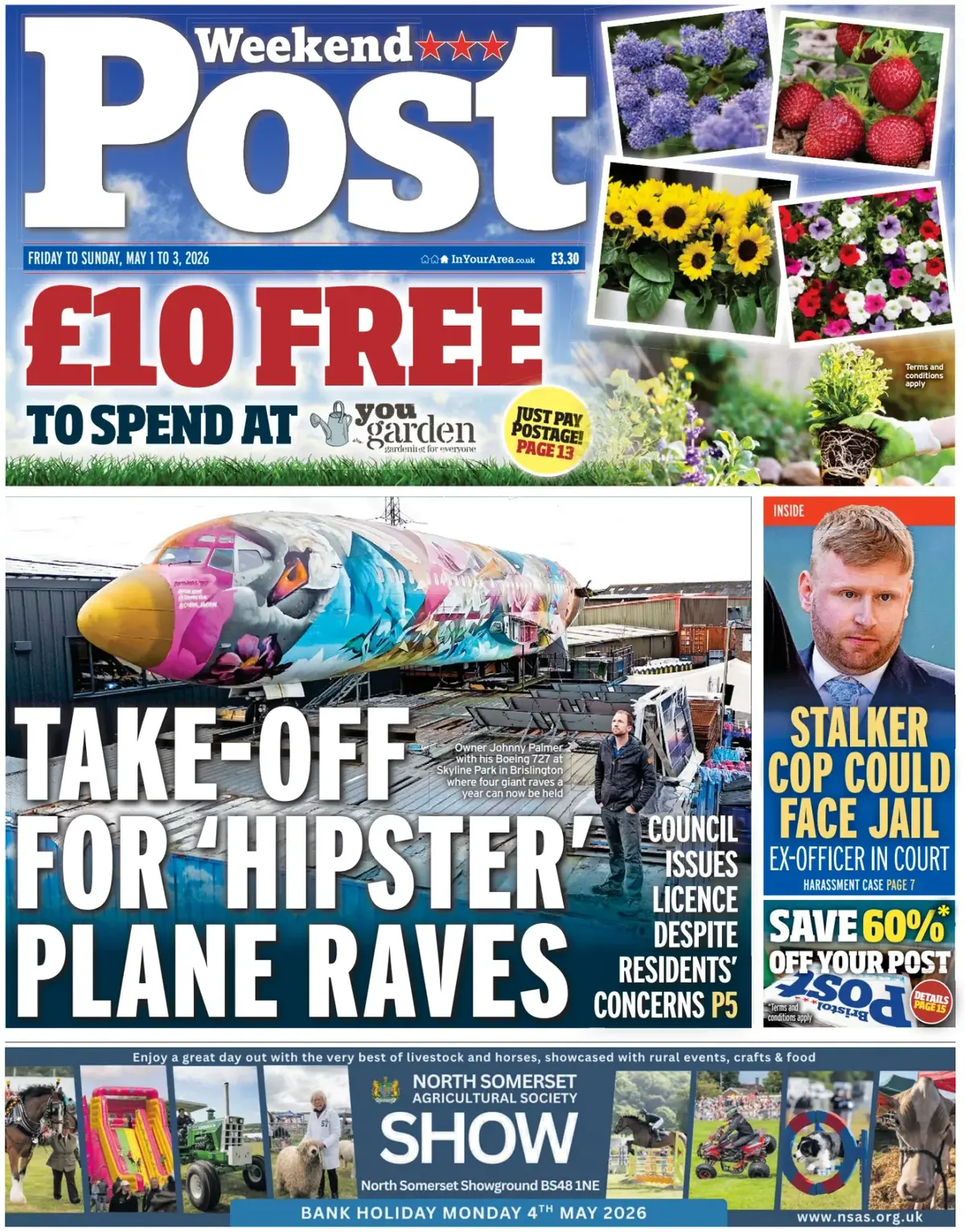 Front Page Bristol Post 03/05/2026