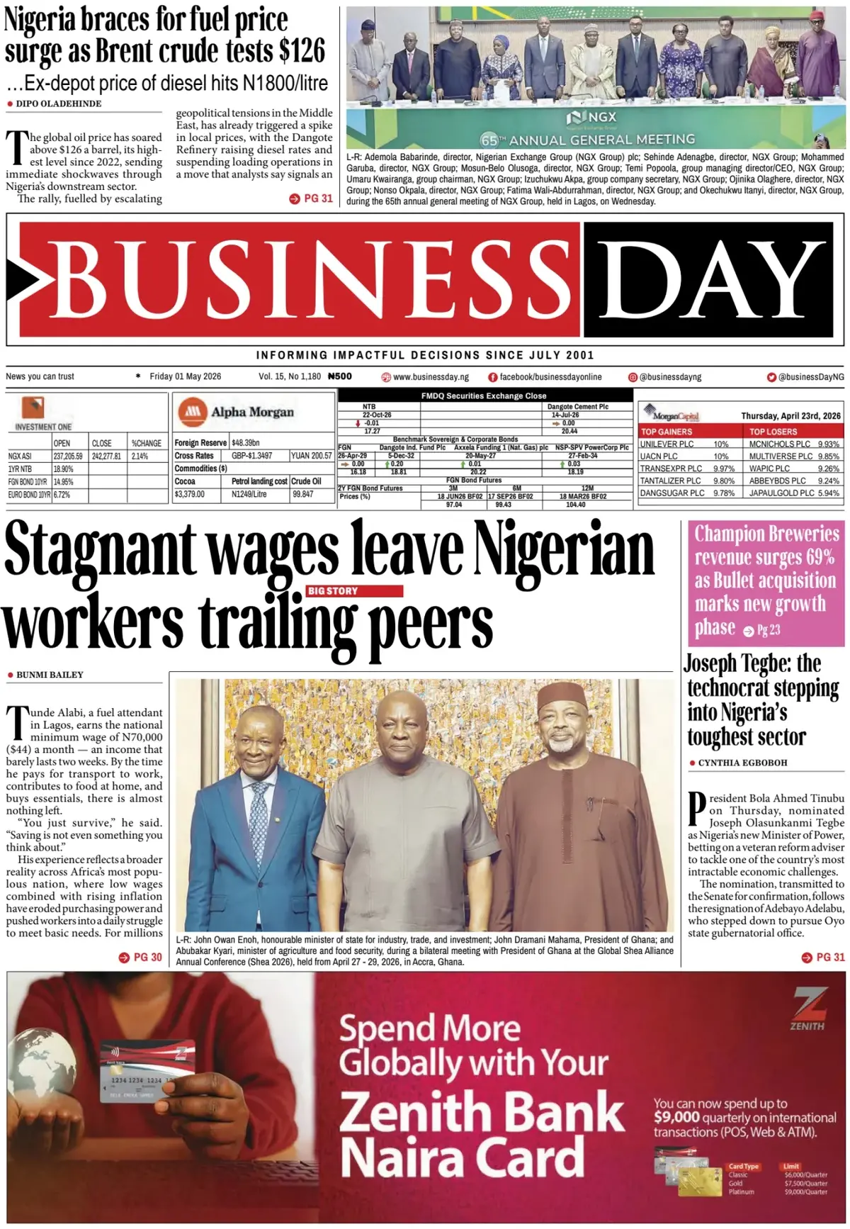 Front Page BusinessDay 01/05/2026