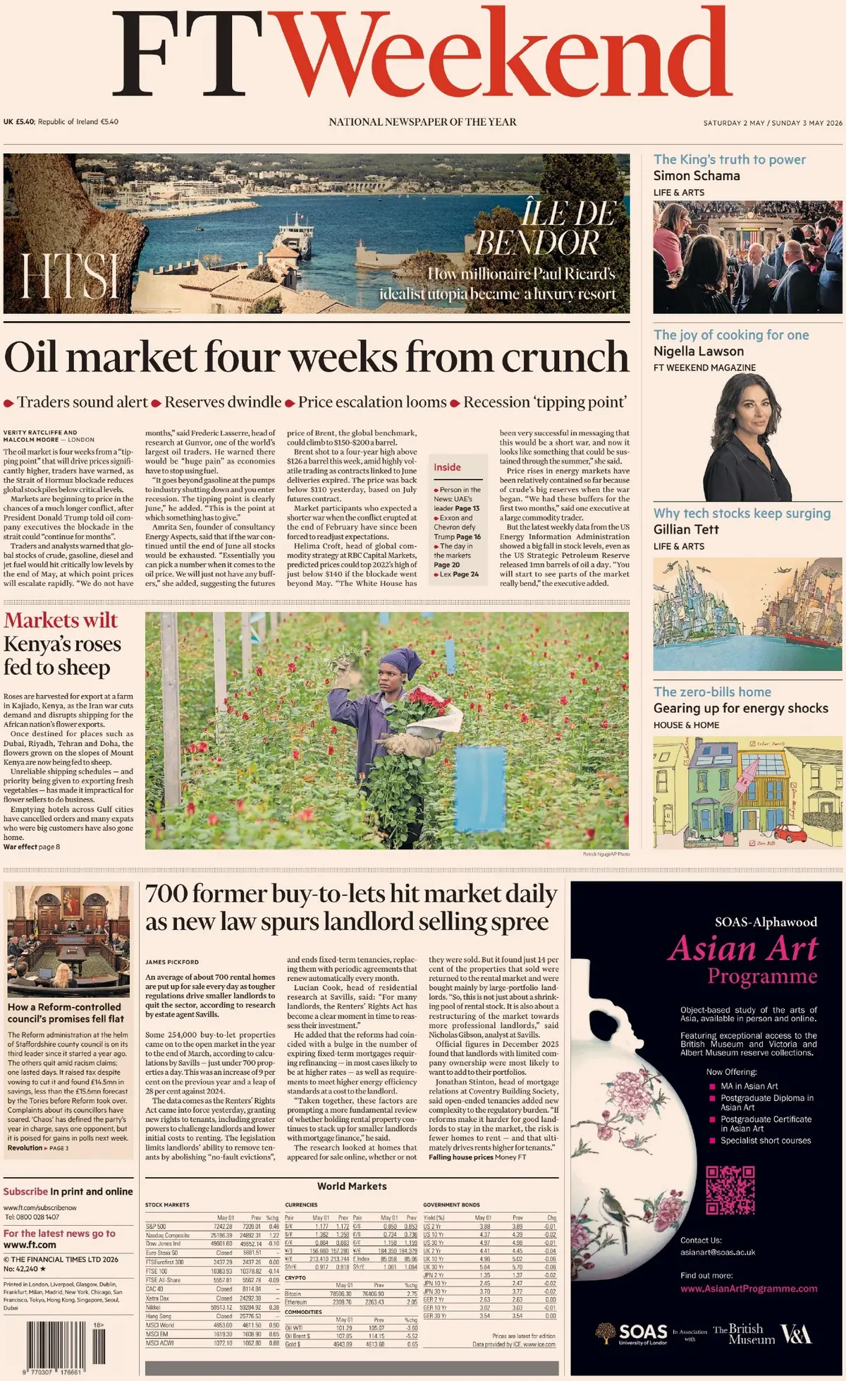 Front Page Financial Times 03/05/2026