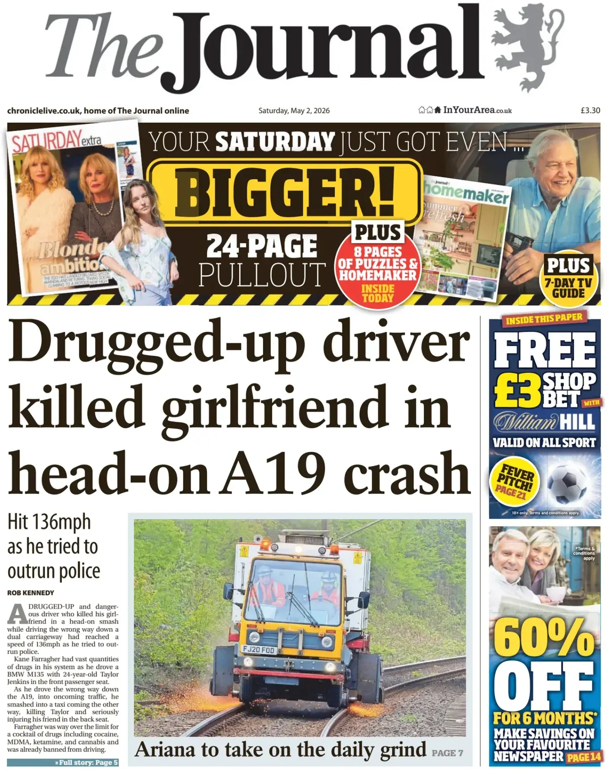 Front Page The Journal | Newcastle 02/05/2026