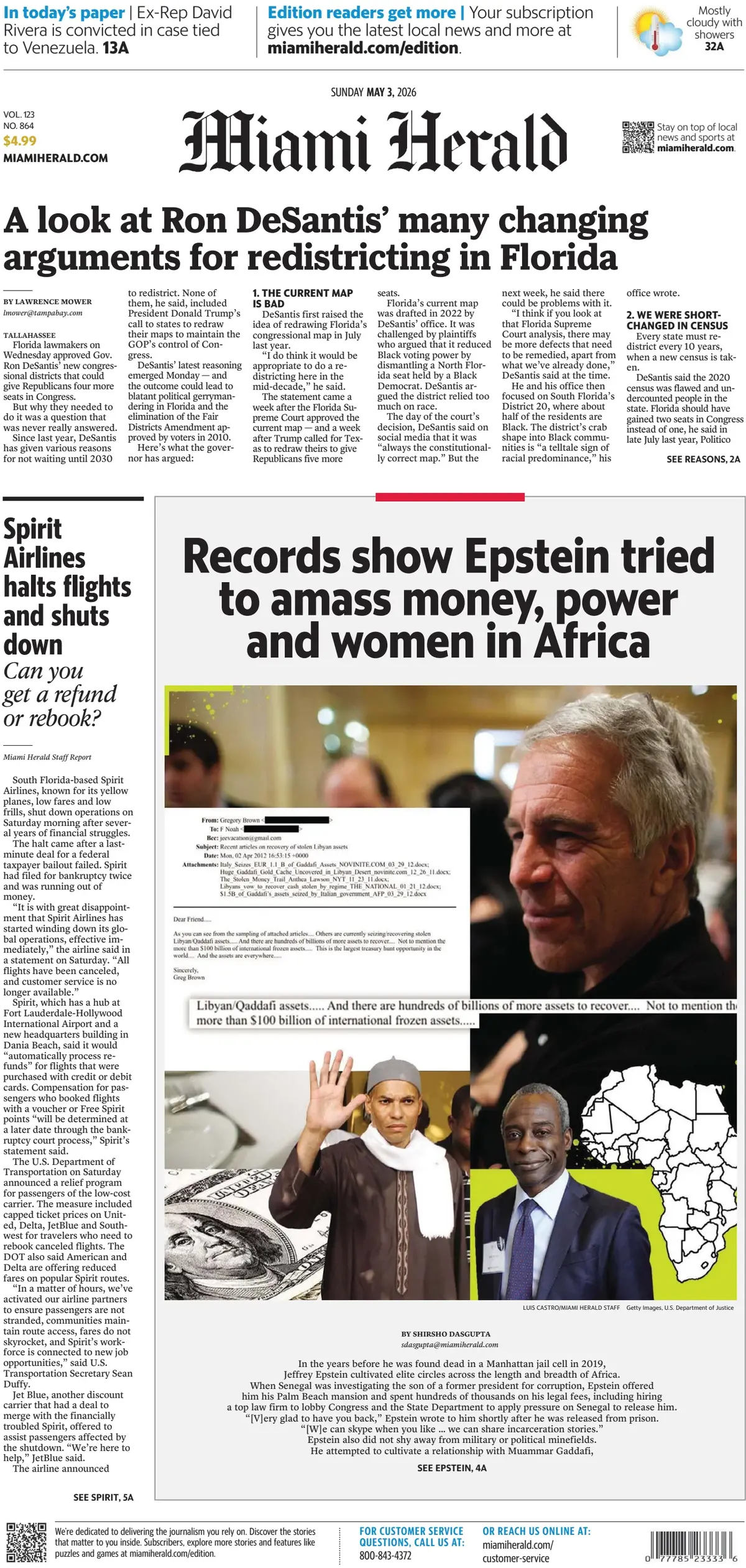 Cover Miami Herald 03/05/2026