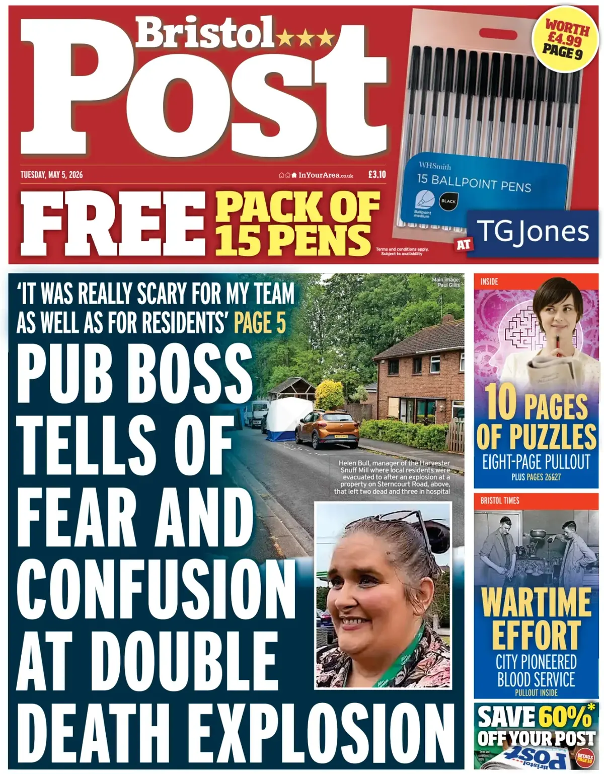 Front Page Bristol Post 05/05/2026