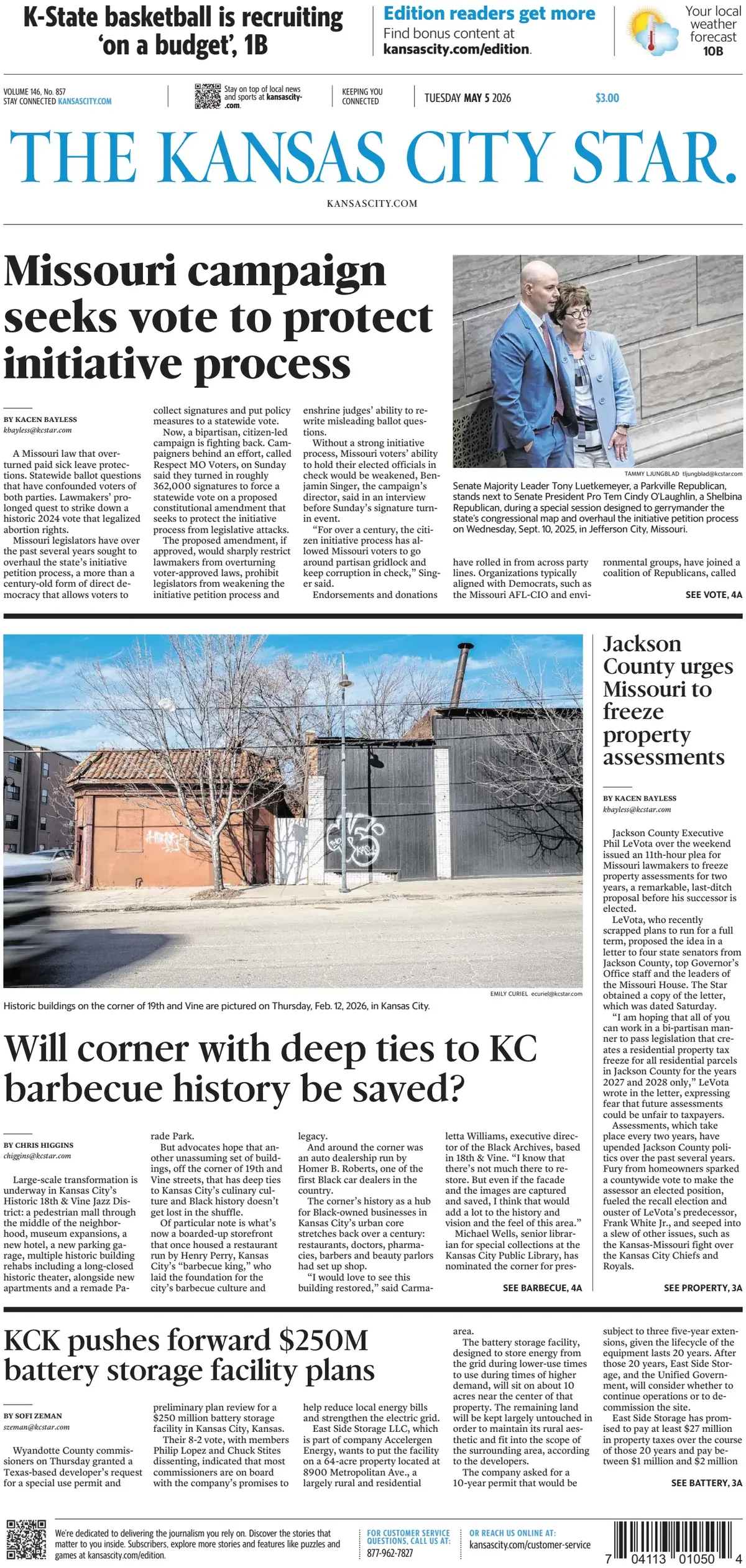 Cover The Kansas City Star 05/05/2026
