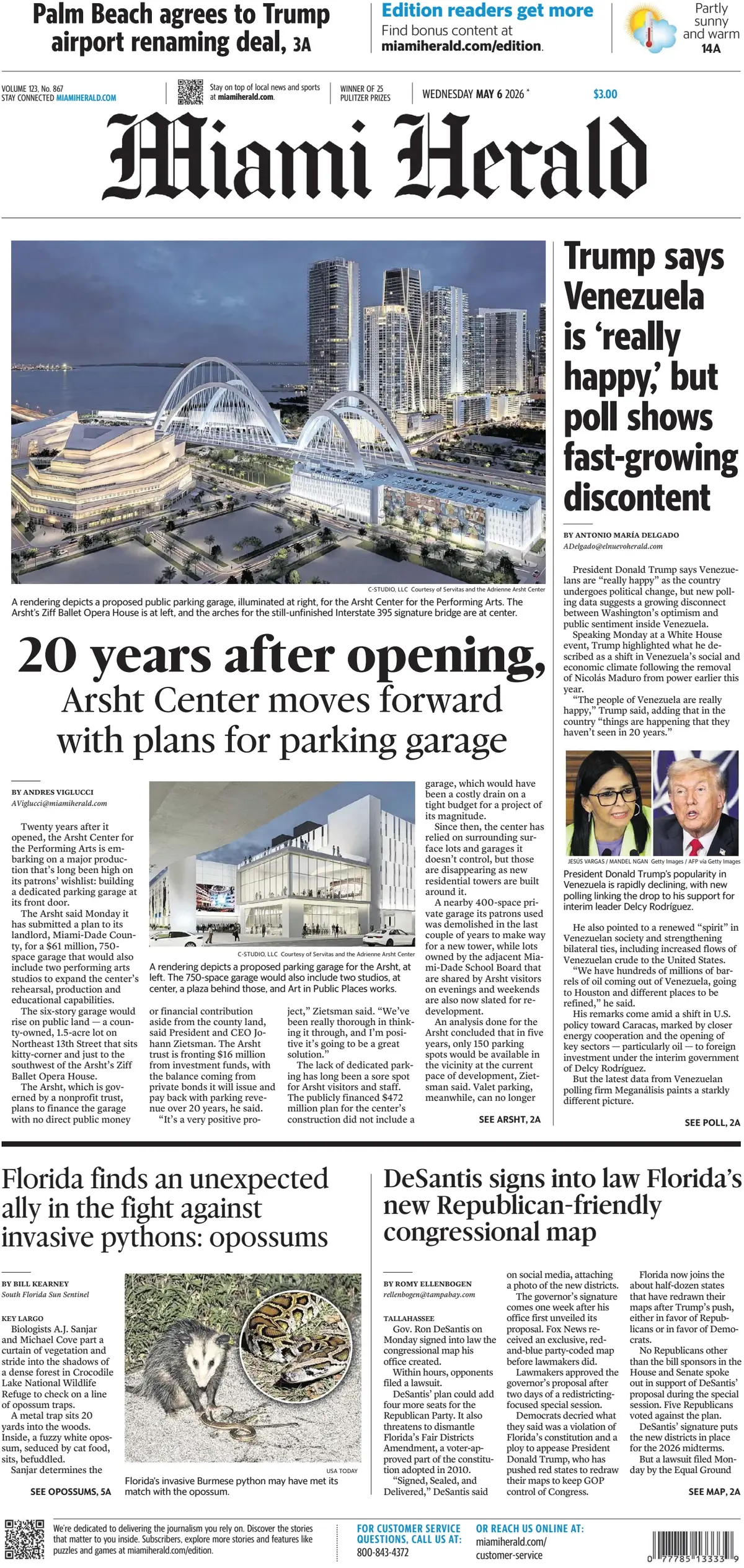 Cover Miami Herald 06/05/2026